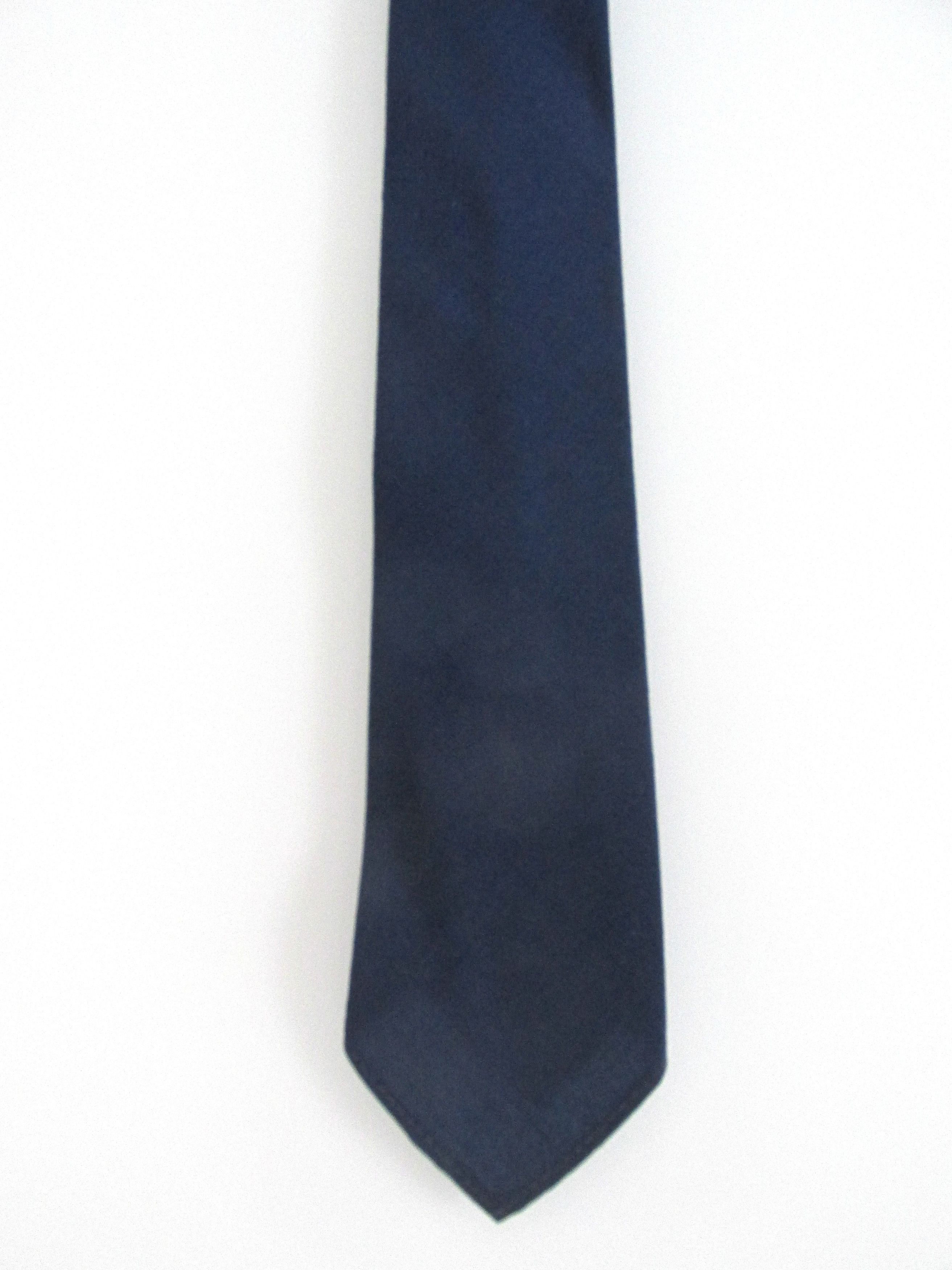 Vintage Vintage Unbranded Men's Narrow Wool Tie Size ONE SIZE - 2 Thumbnail