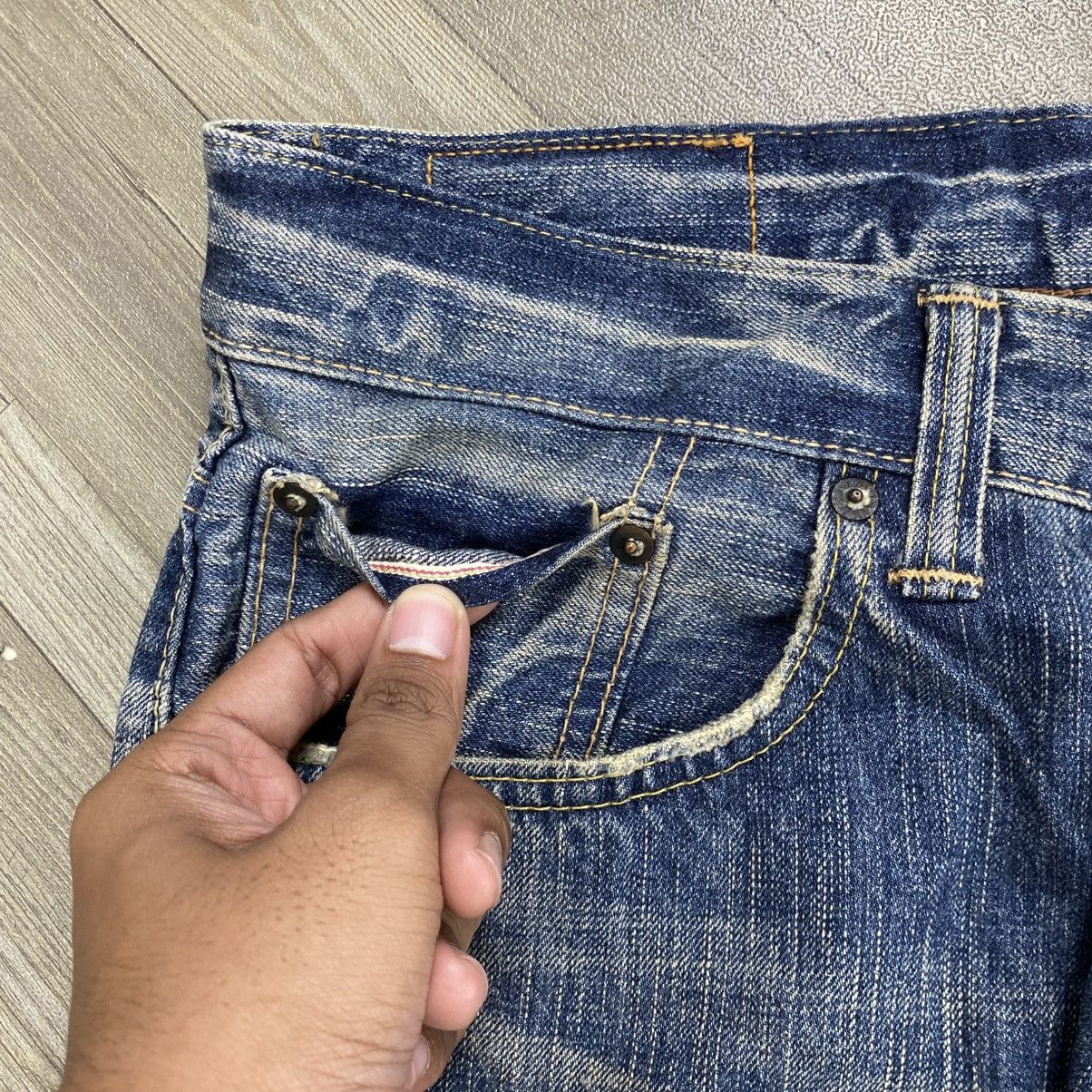 Edwin 1990s Vintage Edwin 505Z Selvedge Japan Faded Jeans 32x34 Size US 32 / EU 48 - 8 Thumbnail