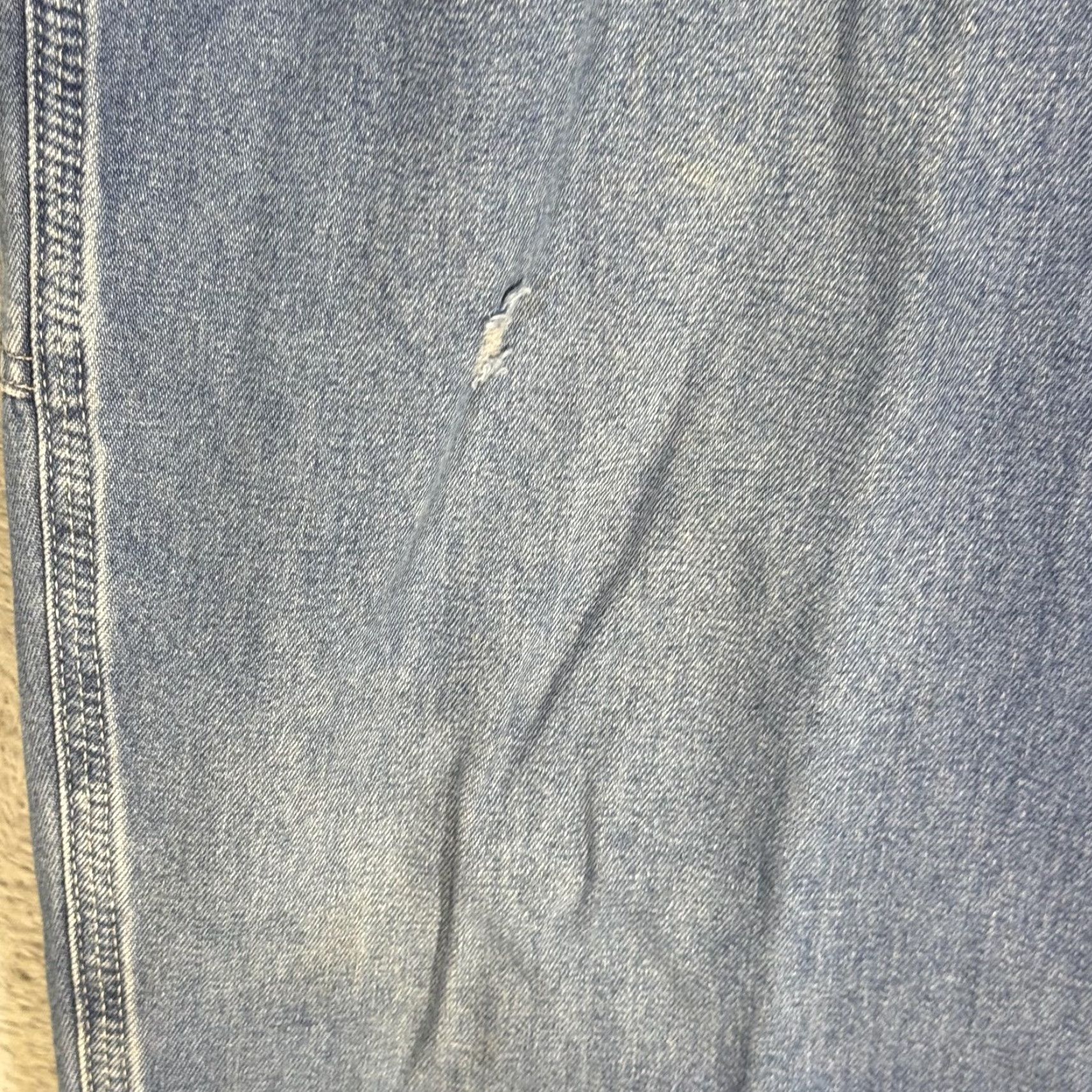 Carhartt Carhartt Jeans Mens 42x34 Blue Dungaree Fit Workwear Carpenter Pants Distressed Size US 42 / EU 58 - 3 Thumbnail