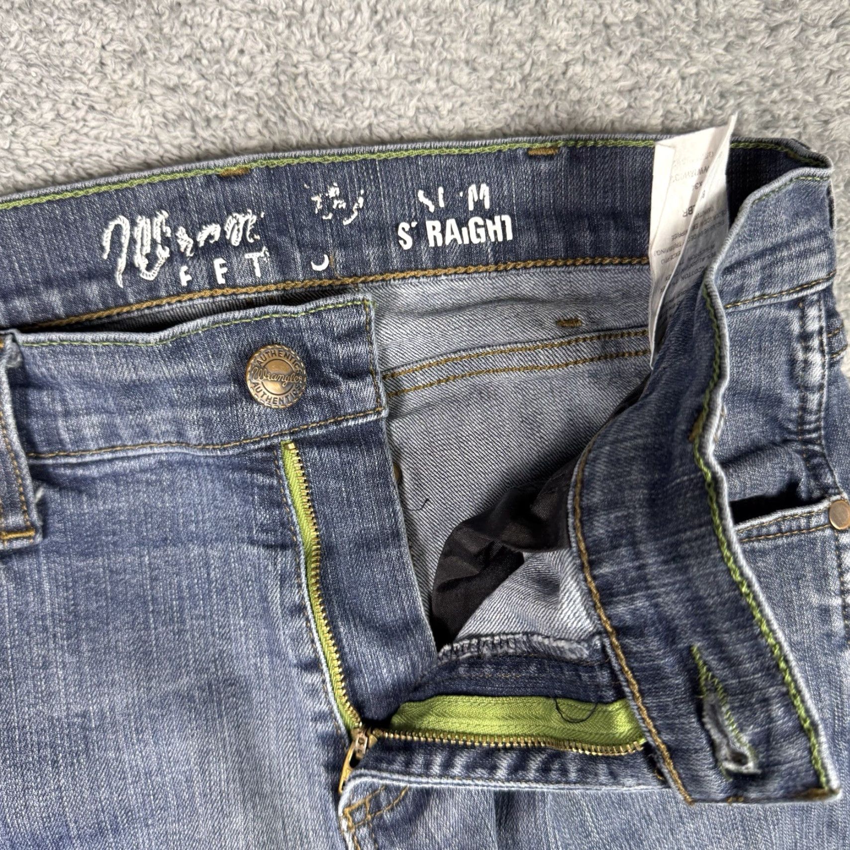 Wrangler Wrangler Retro Jeans Slim Straight 30x34 Mens Blue Denim Cowboy Western Whisker Denim Jeans Wrangler Retro Mens 30x34 Jeans Blue Size US 30 / EU 46 - 5 Thumbnail