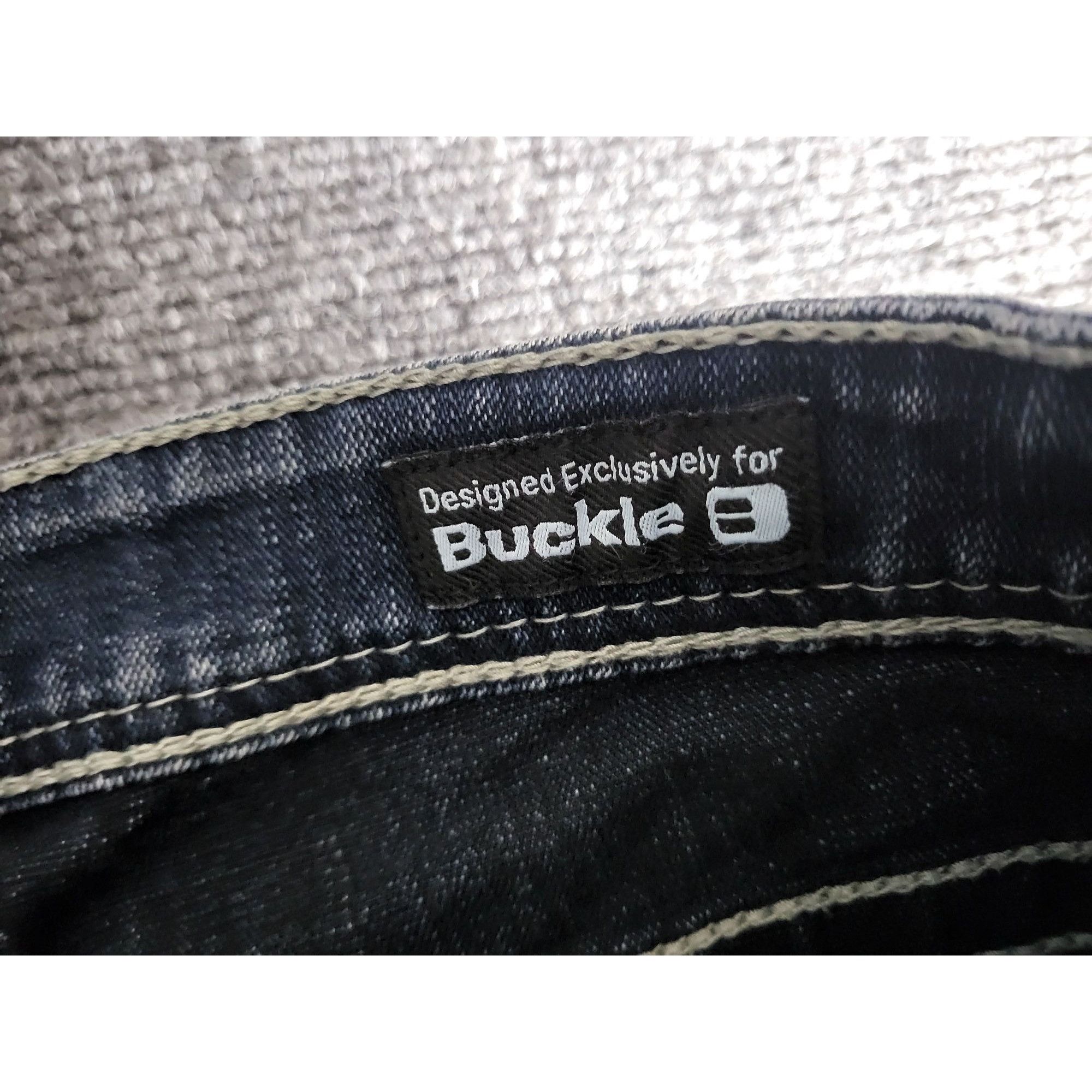 Salvage Salvage Mayhem Buckle Jeans Men Sz 33R Straight SLVG 23-460 Size US 33 - 6 Thumbnail