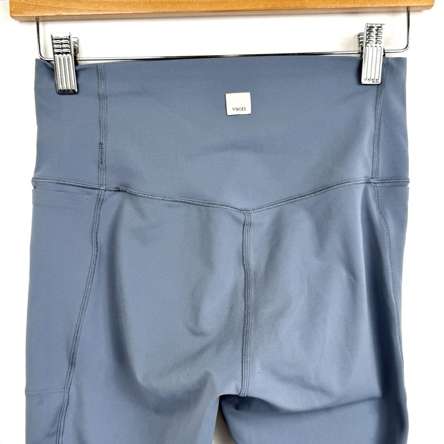 Vuori Vuori Womens Small Studio Pocket Legging Blue Performance Athleisure Leggings Slim Pocket Summer Fall Spring Winter Athletic Size 28" / US 6 / IT 42 - 7 Thumbnail