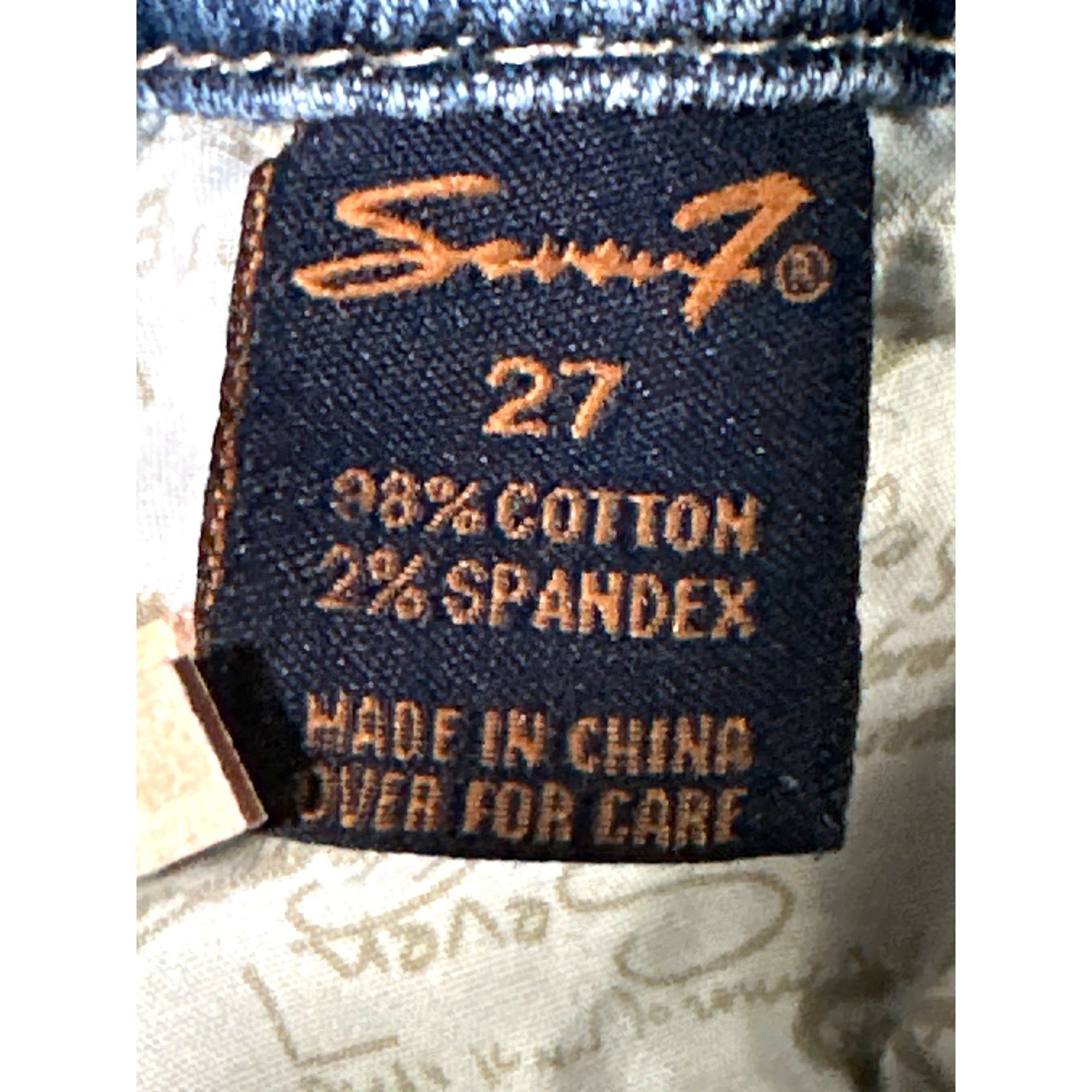 Seven 7 Seven7 Bootcut Size 27 Blue Denim Contrast Stitching Embroid Size 27" / US 4 / IT 40 - 5 Thumbnail