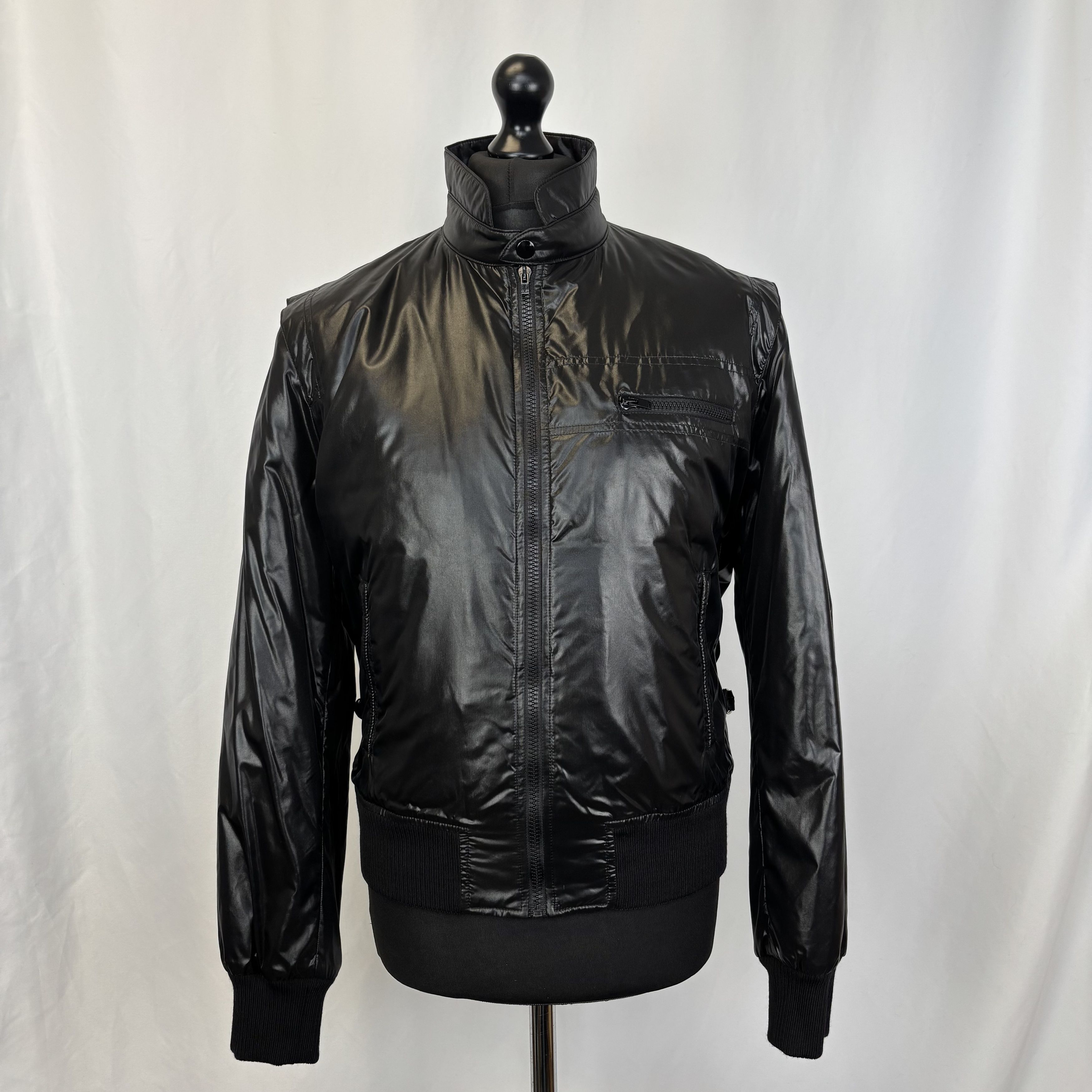 Saint Laurent Paris Saint Laurent Striped Puffa Coat Size US L / EU 52-54 / 3 - 1 Thumbnail