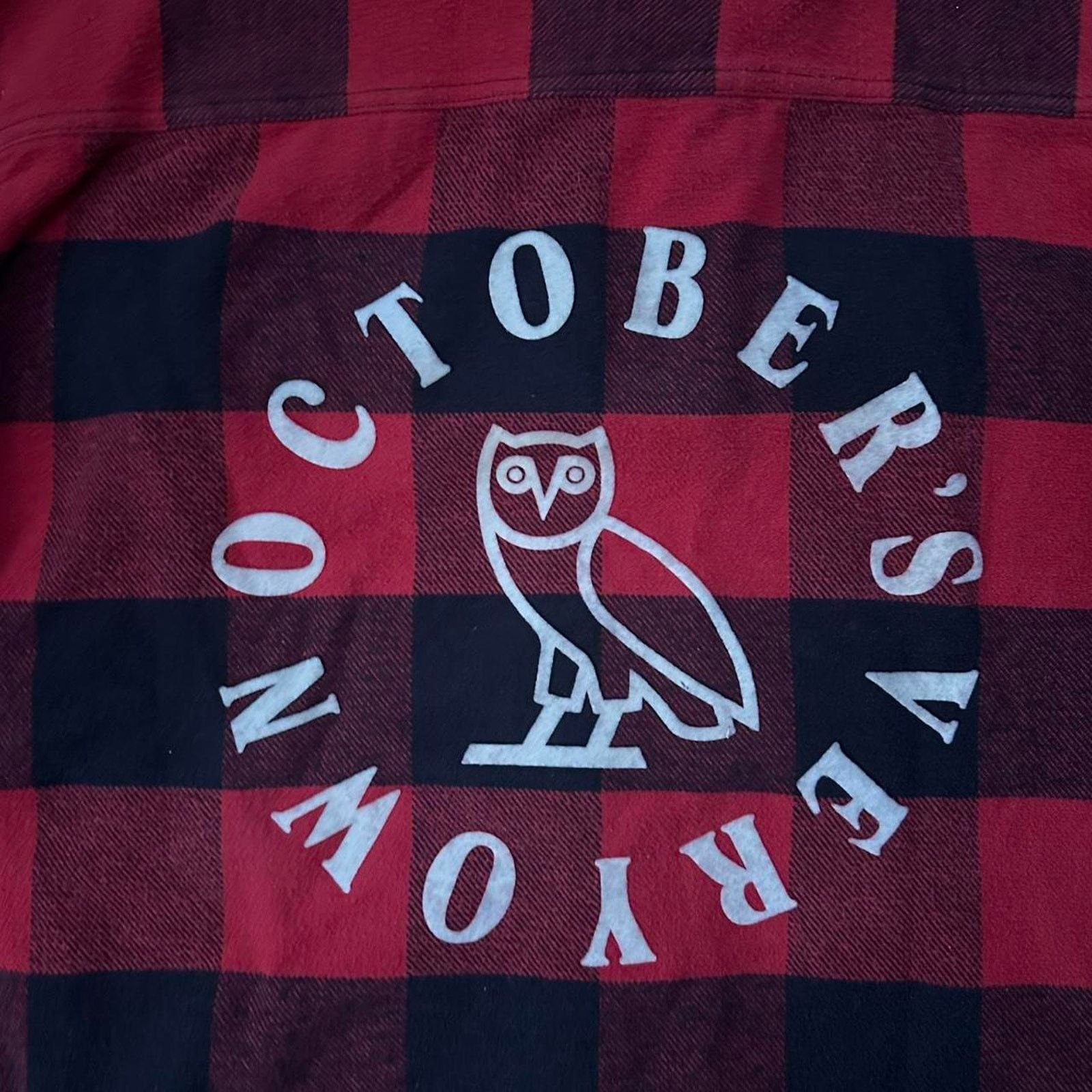 October's Very Own OVO Octobers Very Own Hooded Flannel Shirt Drake Hip Hop 2XL Size US XXL / EU 58 / 5 - 7 Thumbnail