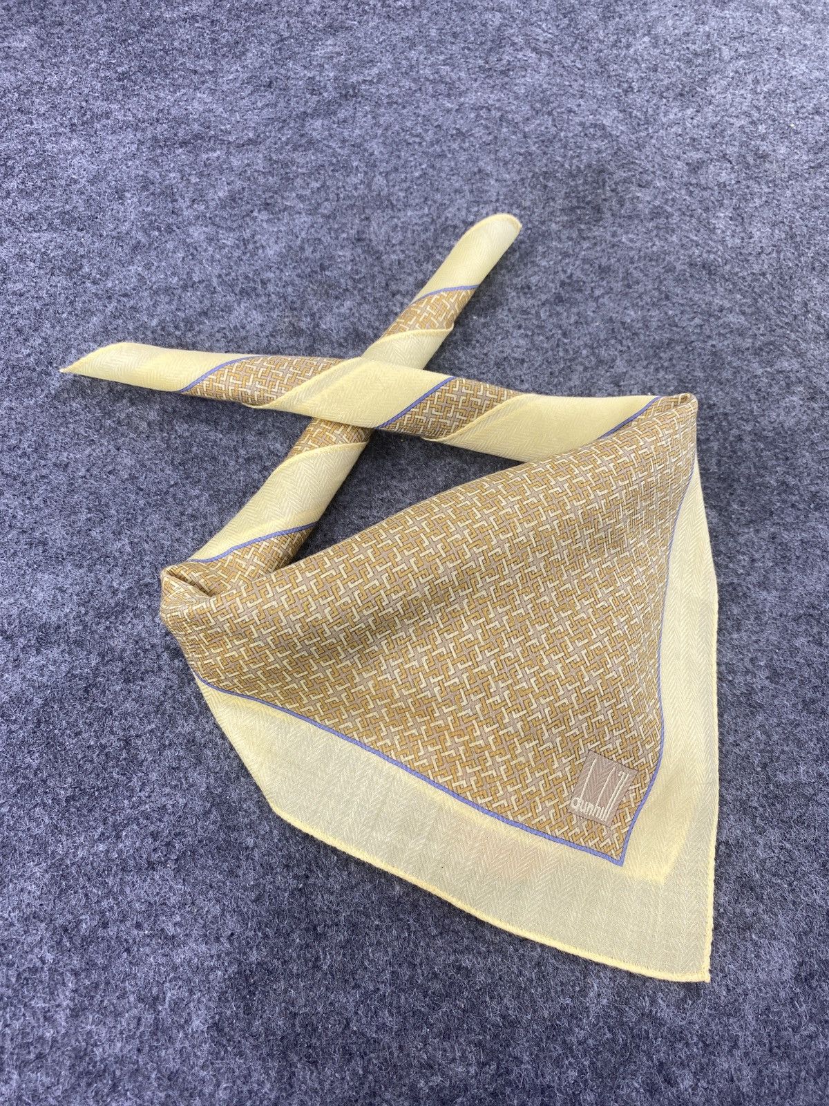 Alfred Dunhill × Vintage Alfred Dunhill Handkerchief / Bandana / Neckerchief-B093 Size ONE SIZE - 1 Thumbnail