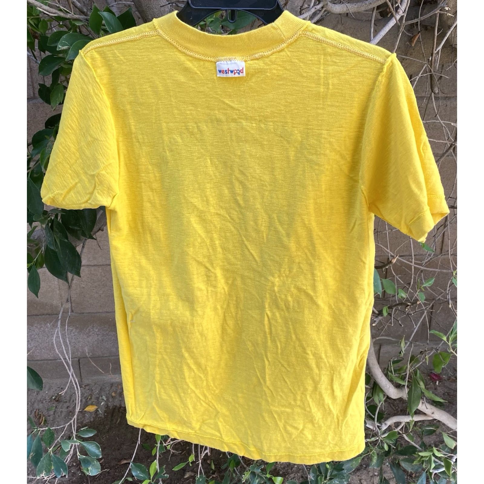 Vintage VINTAGE Westwood T-Shirt Mens M Yellow CLCA CALIFORNIA LANDSCAPERS Do It In The Bushes Comstock Graphic 70s 80s California Funny Shirt Mens Size US M / EU 48-50 / 2 - 6 Thumbnail