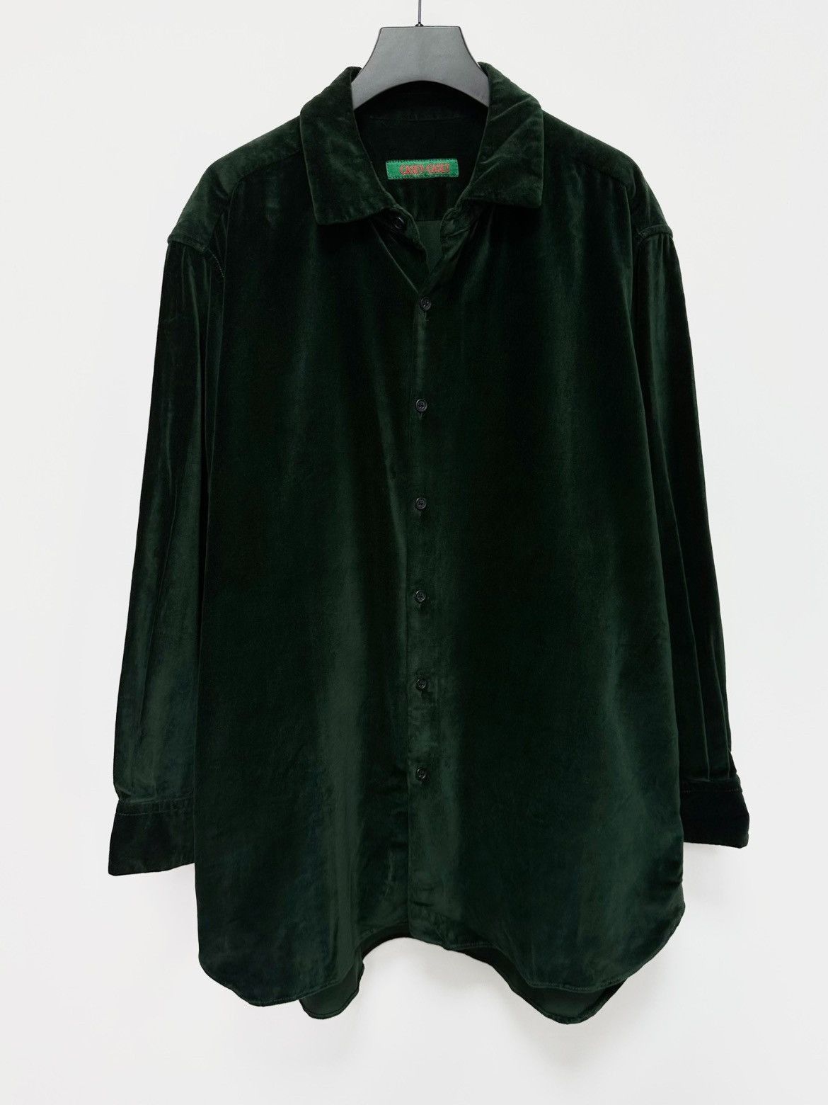 Casey Casey Green Velvet Shirt-2505