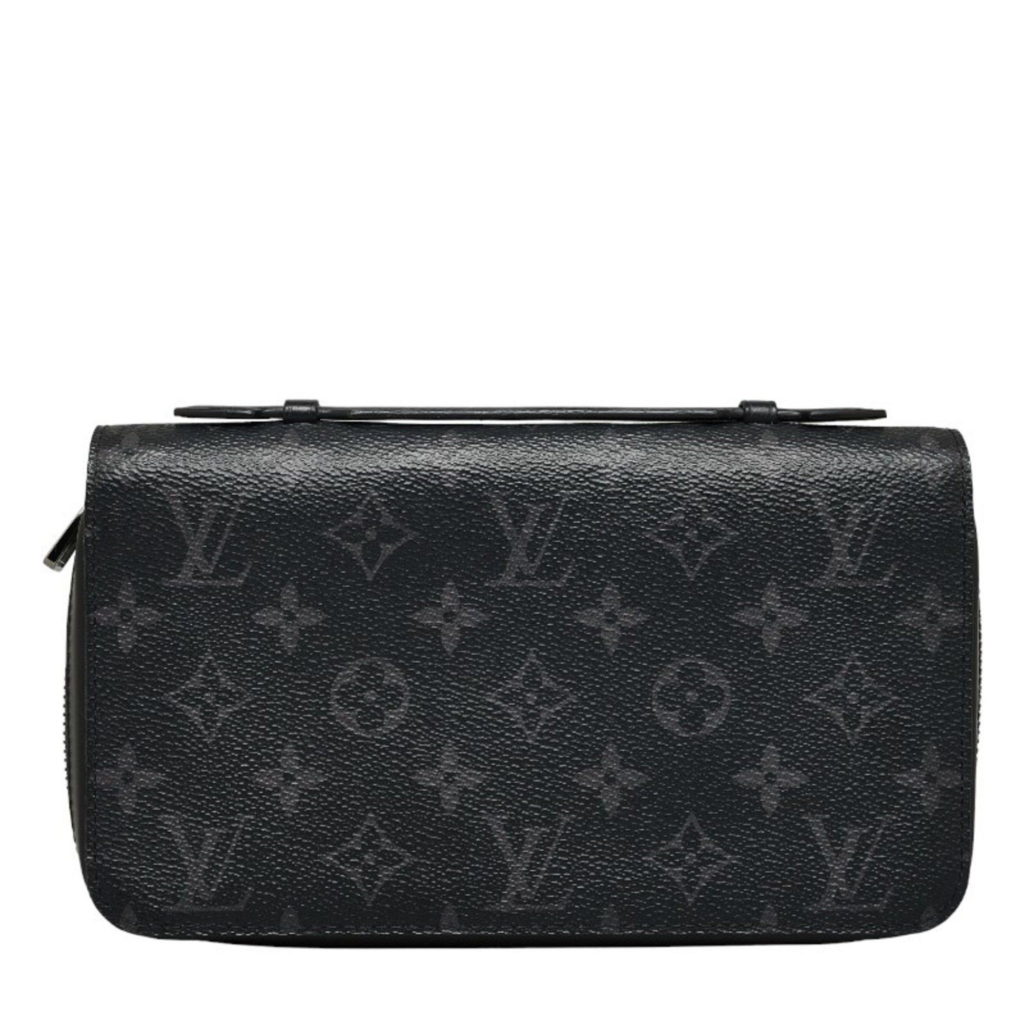 Louis Vuitton Louis Vuitton Monogram Eclipse Zippy XL Round Long Wallet M61698 Black PVC Leather Men's LOUIS VUITTON Size ONE SIZE - 1 Thumbnail