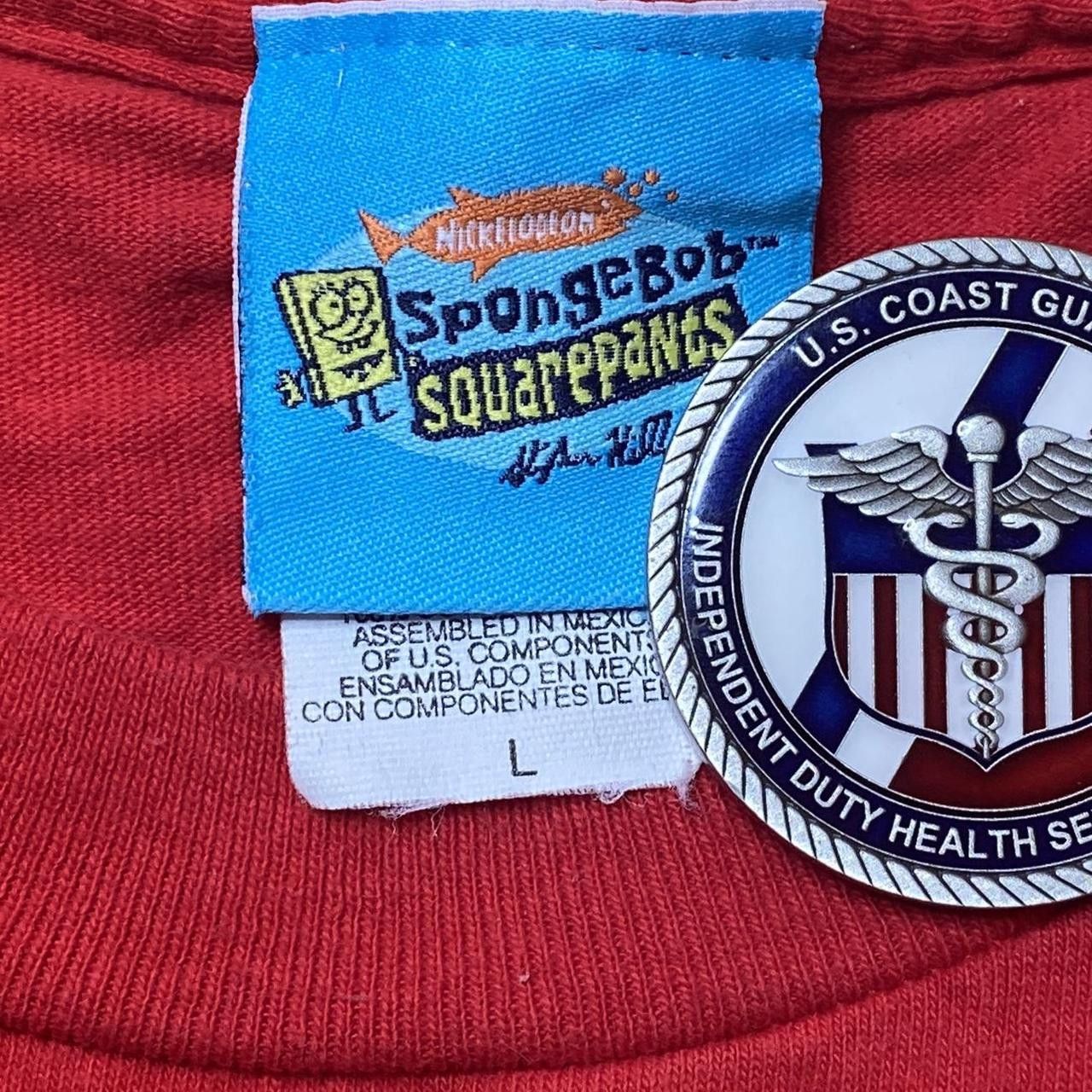 Other Vintage Spongebob Squarepants Red Cartoon Tee Size Large Size US L / EU 52-54 / 3 - 3 Thumbnail