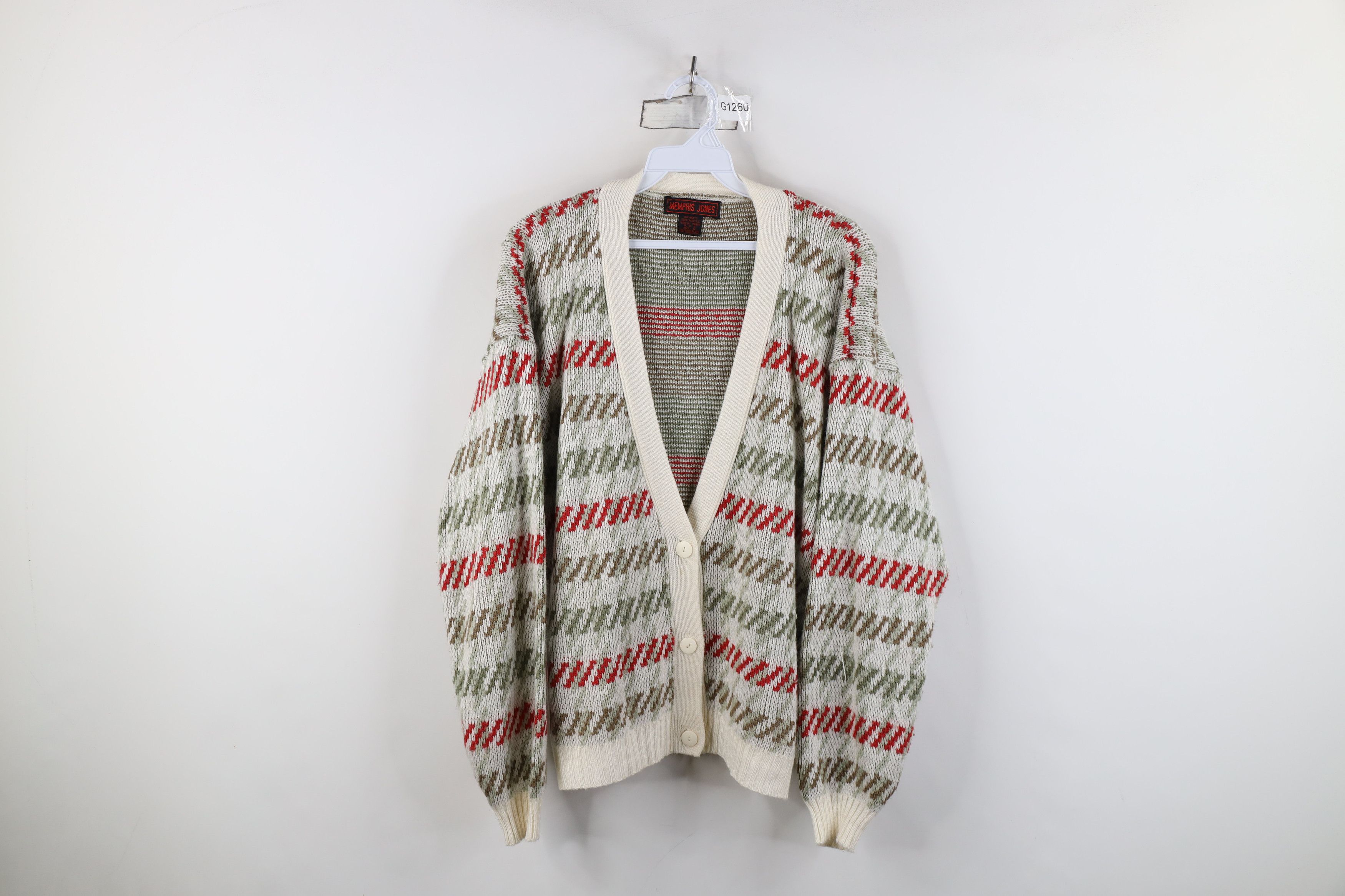 Vintage Vintage 90s Streetwear Striped Knit Cardigan Sweater Size S / US 4 / IT 40 - 1 Thumbnail
