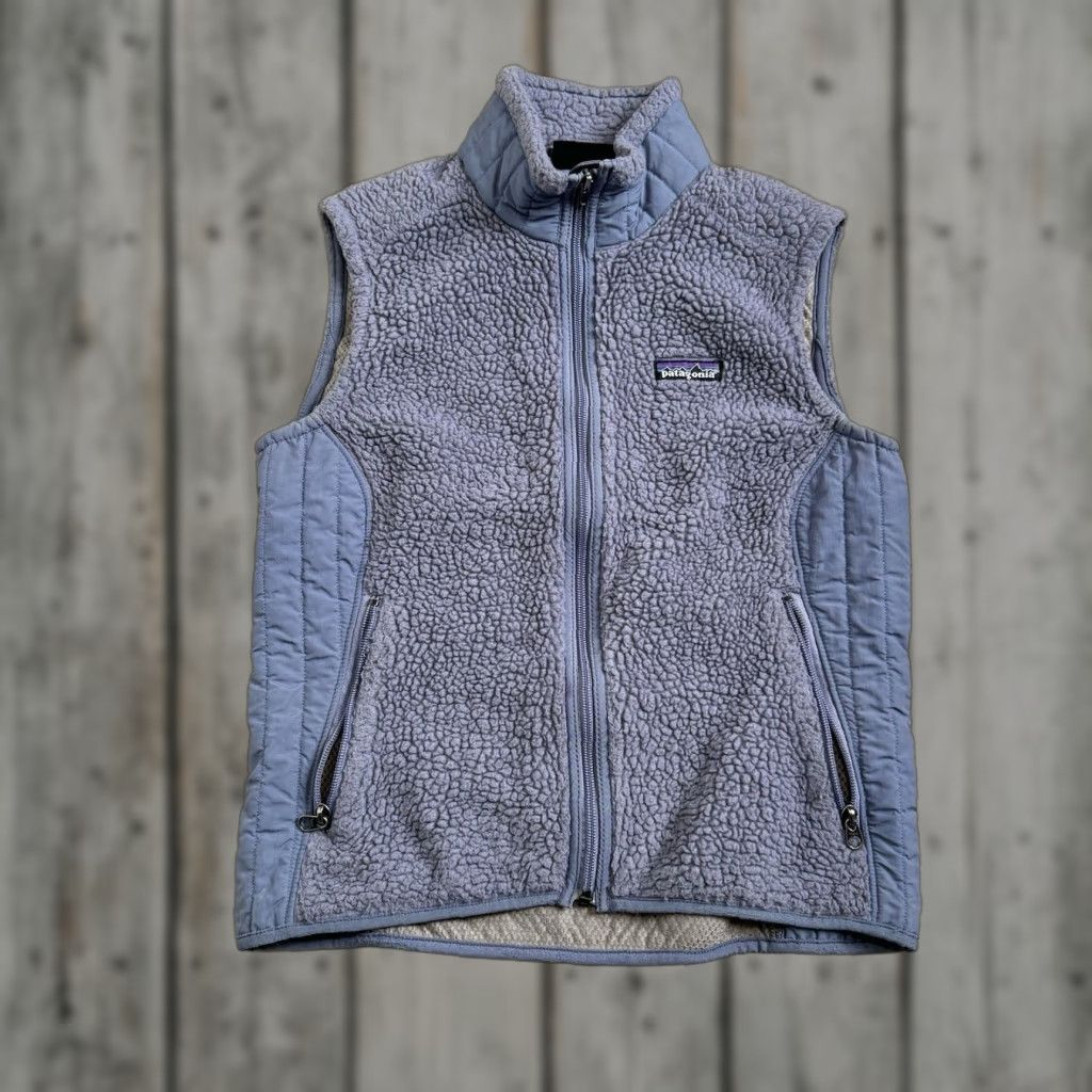 Patagonia VINTAGE Patagonia Retro-X Vest Purple Lavender M Women’s Classic Fleece Zip Short Sleeveless Size M / US 6-8 / IT 42-44 - 1 Thumbnail