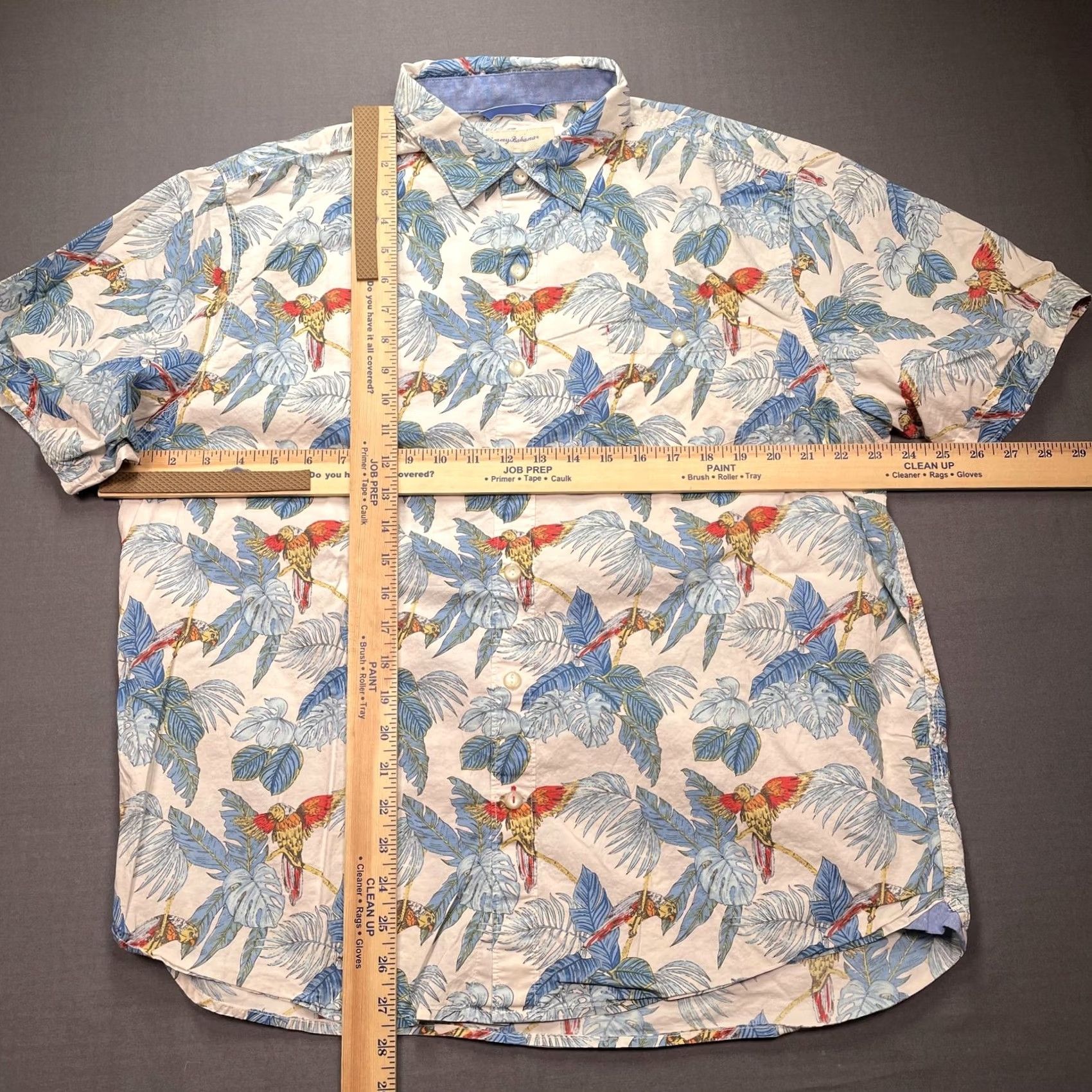 Tommy Bahama Tommy Bahama Shirt Mens L Multicolor Parrot Hawaiian Aloha Cotton Stretch Short Sleeve Button-Up Casual Size US L / EU 52-54 / 3 - 4 Thumbnail