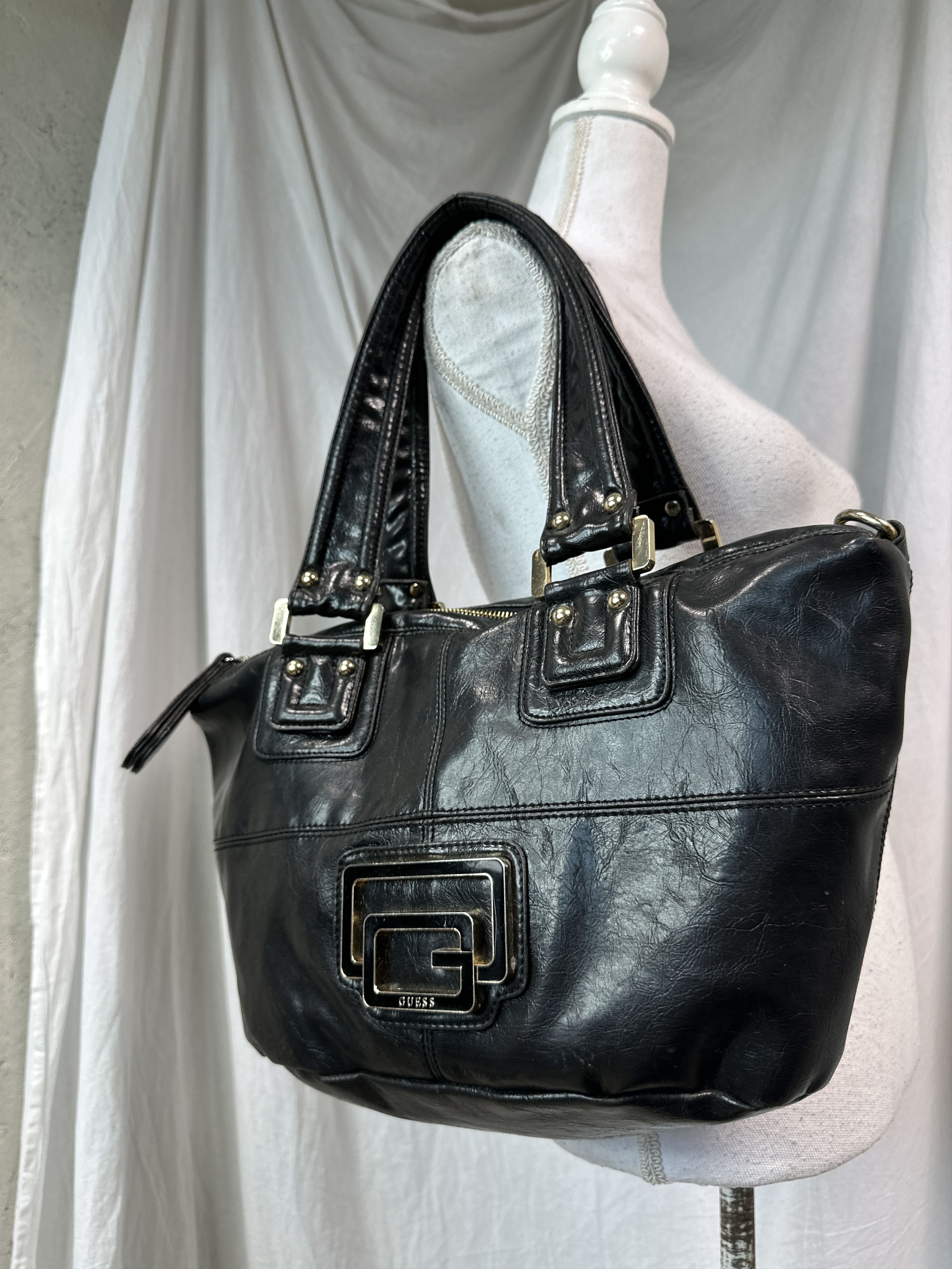 Guess Vintage Leather Hobo Old Money Guess Bag Y2K Size ONE SIZE - 3 Thumbnail