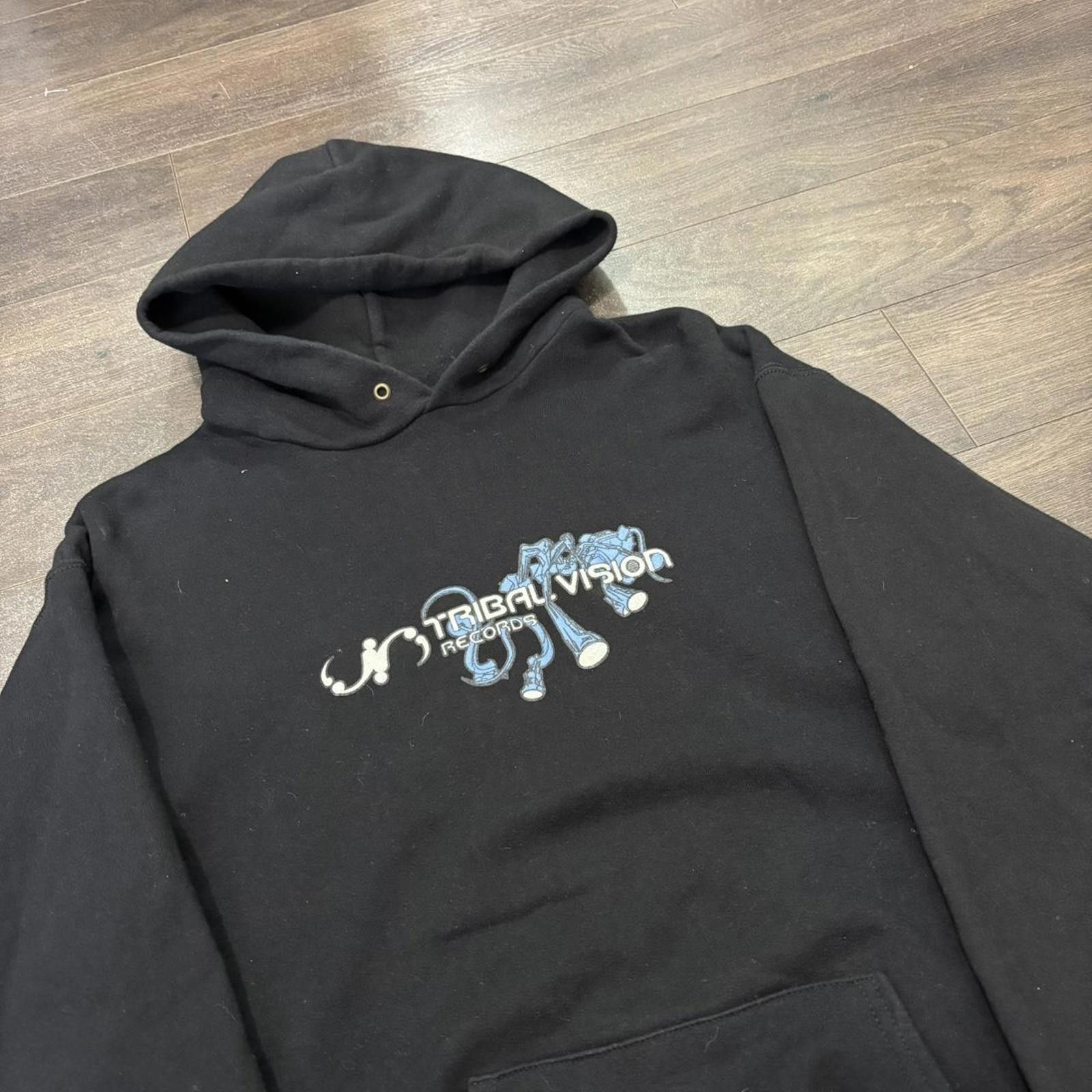 Other Vintage tribal vision records hoodie 00s L Size US L / EU 52-54 / 3 - 1 Thumbnail