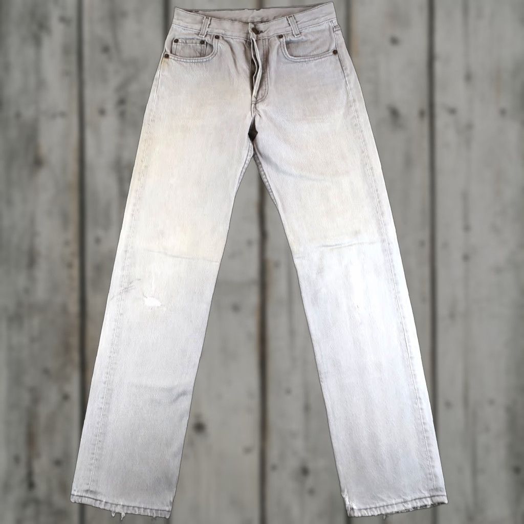 Levi's VINTAGE Levi's 701 Jeans Womens Regular 29x32 Gray Denim Straight 90s Size 29" - 1 Thumbnail
