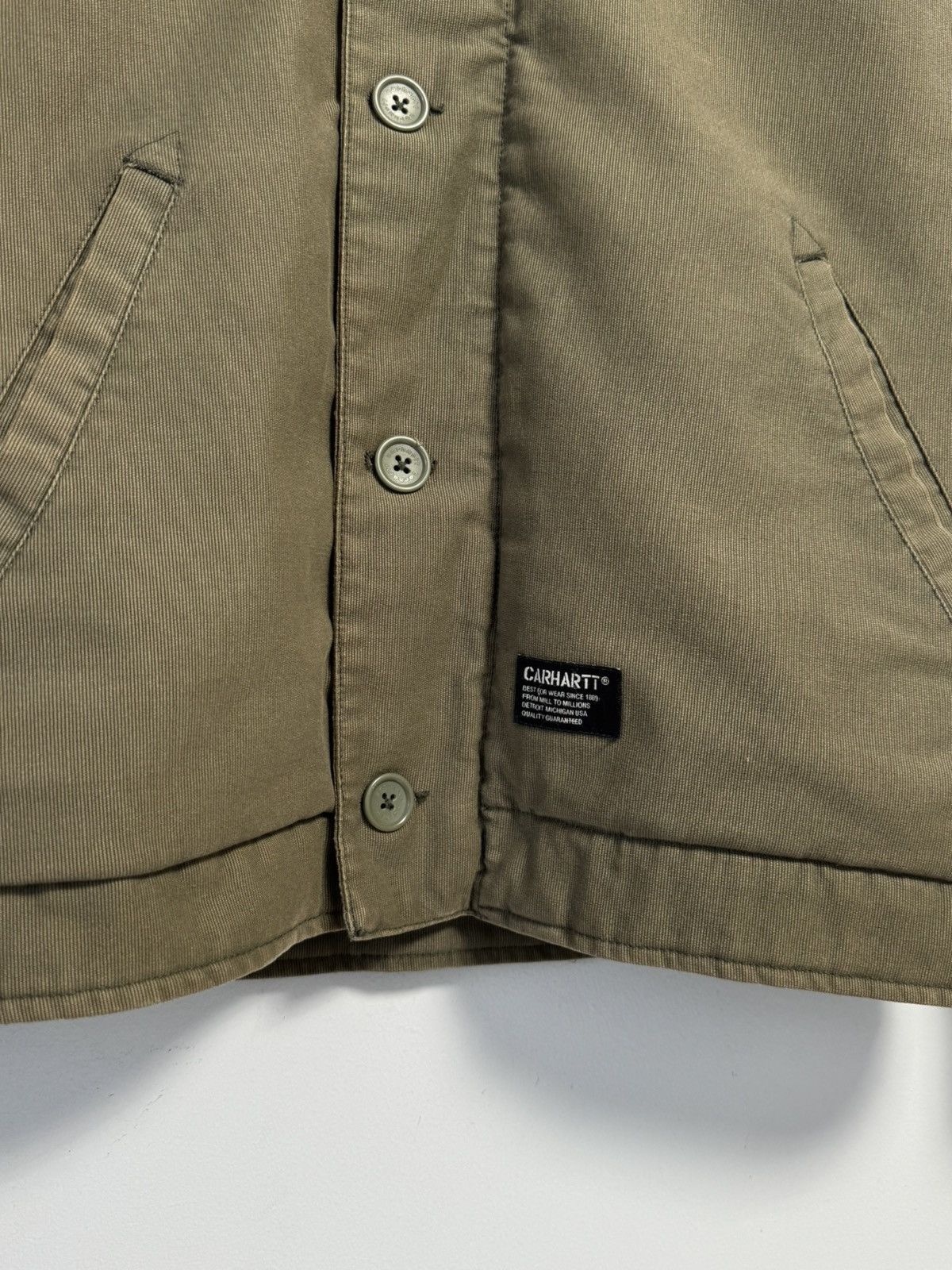 Carhartt Carhartt Men's Khaki Cotton Sheffield Jacket N-1 Style Size US S / EU 44-46 / 1 - 4 Thumbnail