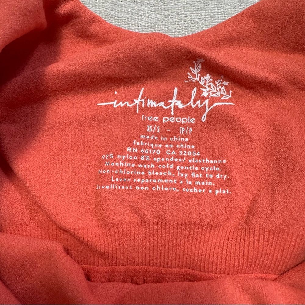 Free People NWT New Free People Clean Lines Papaya Bodysuit Size XS/S Size S / US 4 / IT 40 - 6 Thumbnail