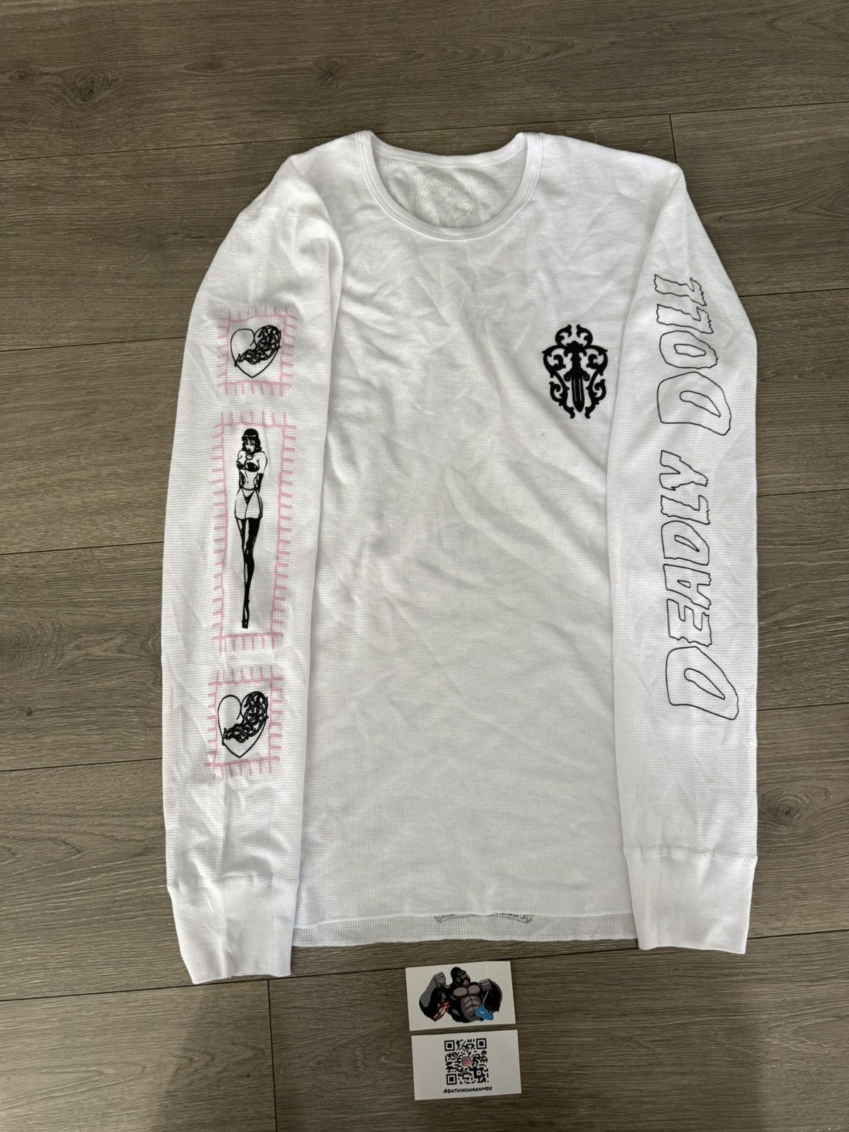 Chrome Hearts Chrome Hearts Deadly Doll Thermal White Size US XL / EU 56 / 4 - 2 Thumbnail