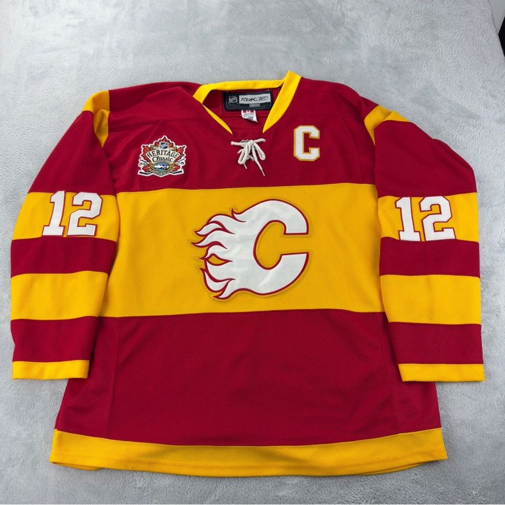 Calgary Flames Jerome Iginla Men's Size 54 EU Reebok 2011 H