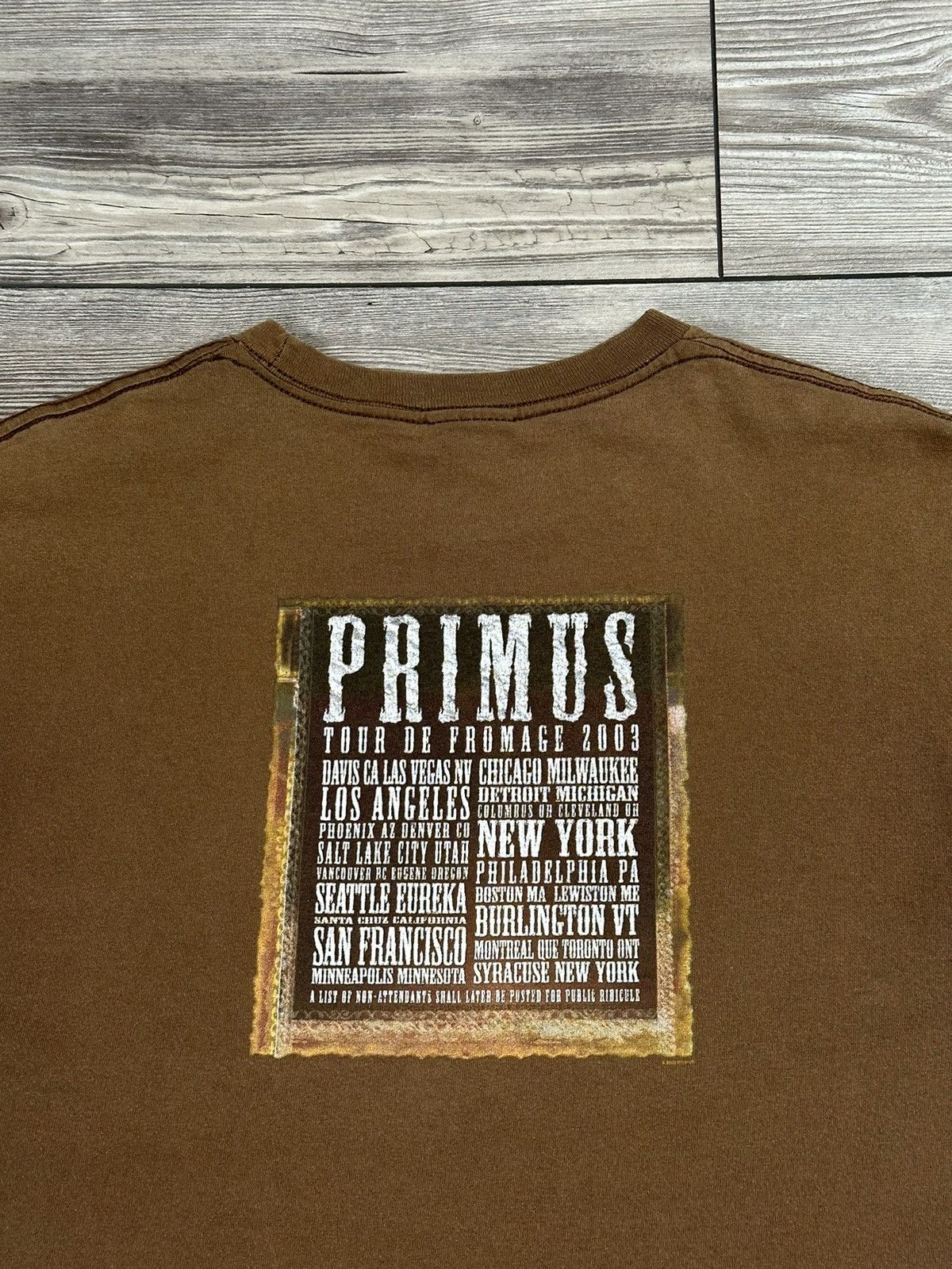 Band Tees Y2K Primus Tour De Fromage T Shirt Size US L / EU 52-54 / 3 - 4 Thumbnail
