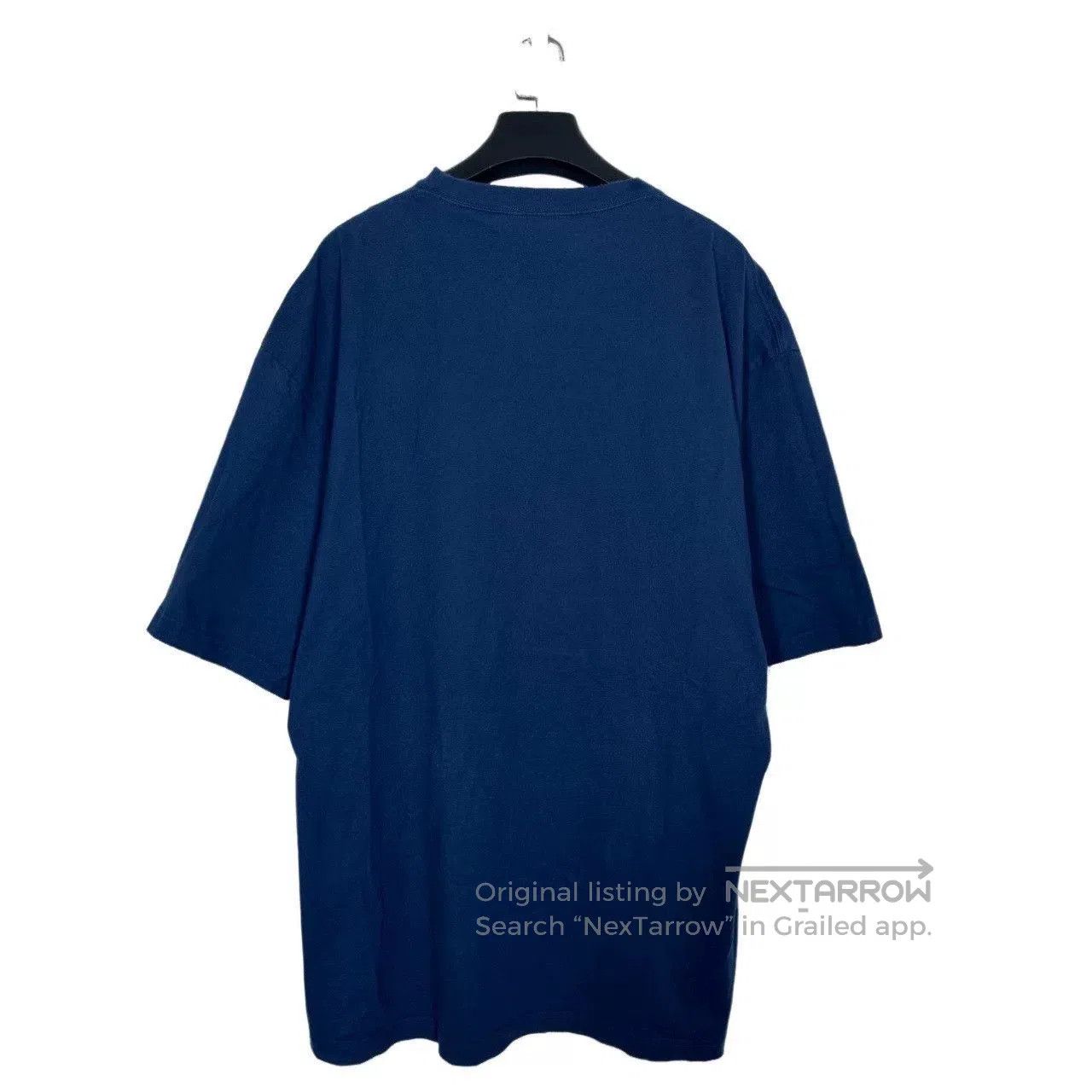 Balenciaga Balenciaga Blue Distressed Running Short Sleeve. Size US M / EU 48-50 / 2 - 3 Thumbnail