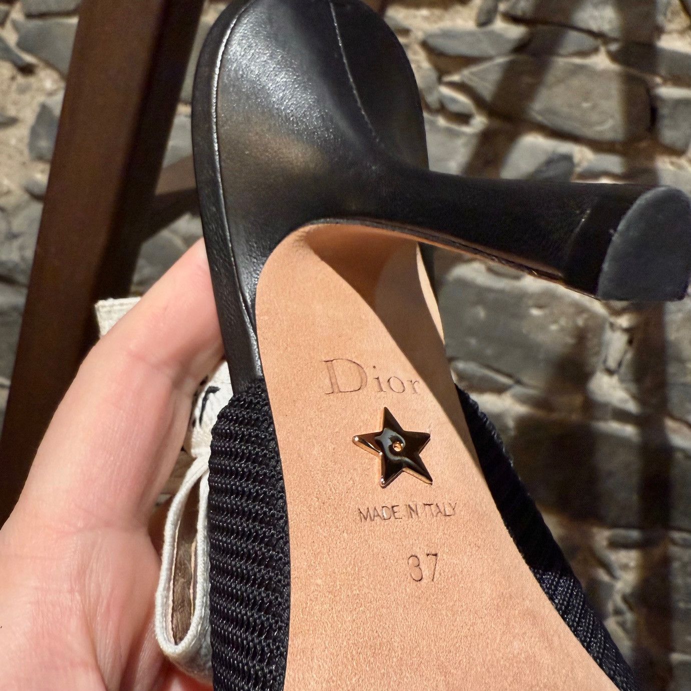 Dior Dior Black Technical Fabric J'adior Slingback Pumps Size US 7 / IT 37 - 10 Thumbnail