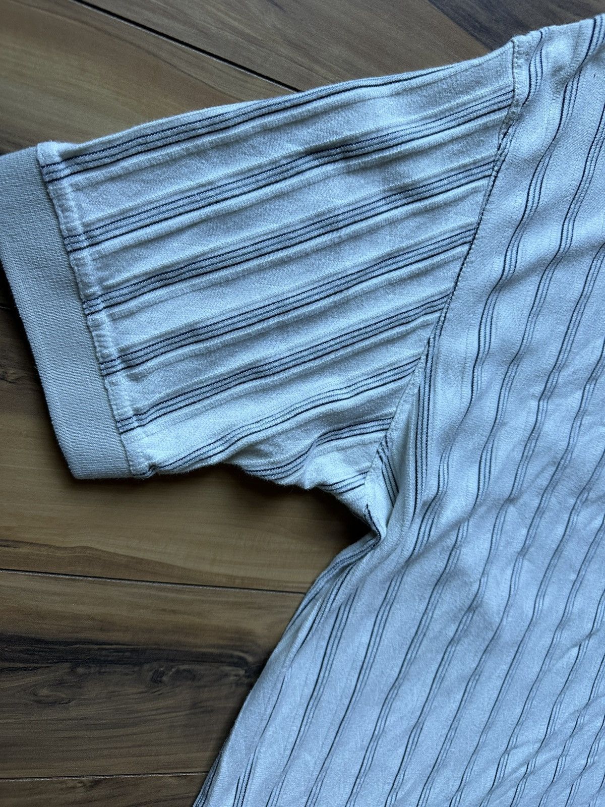 Vintage Men's Blue Striped Polo Shirt Size US XL / EU 56 / 4 - 4 Thumbnail