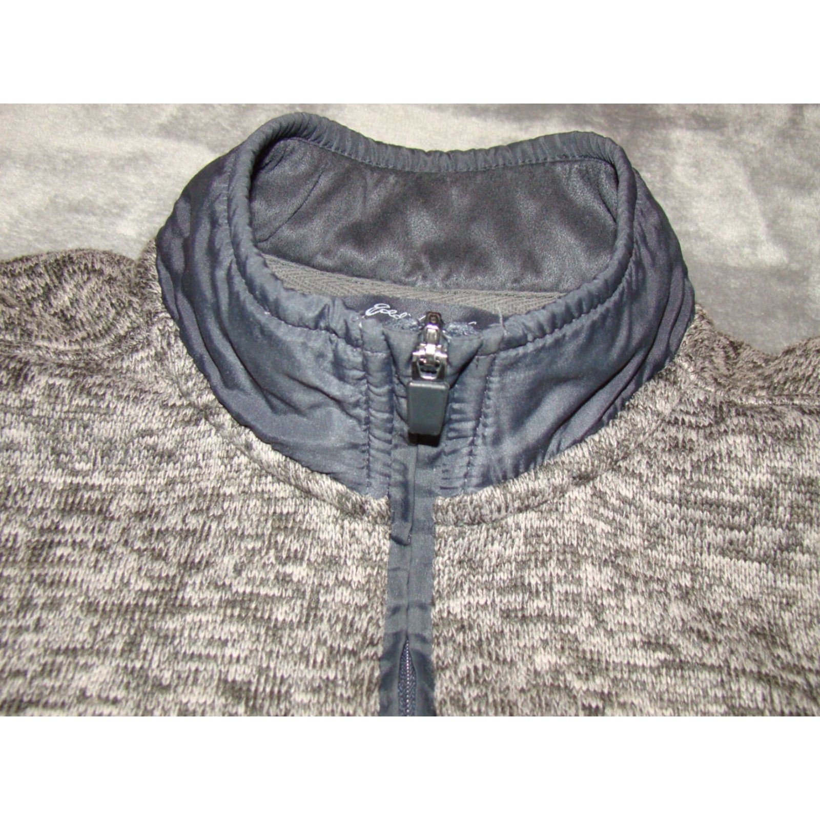 Eddie Bauer Eddie Bauer Mens Small 1/4 Zip Mock Neck Gray Fleece Sweater Size US S / EU 44-46 / 1 - 4 Thumbnail