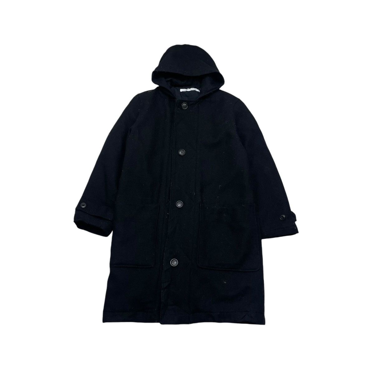 Autumn Cashmere × Lemaire Designer Lemaire X Uniqlo Hooded Long Coat Jacket Size US M / EU 48-50 / 2 - 2 Thumbnail