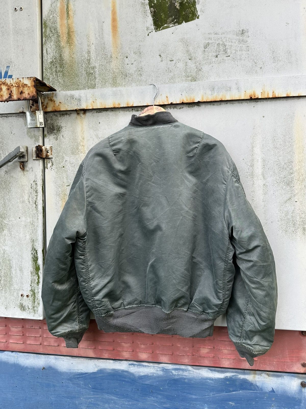 Vintage 🪖Vintage Faded Machope MA-1 Man Intermediate Bomber Jacket Size US M / EU 48-50 / 2 - 8 Thumbnail