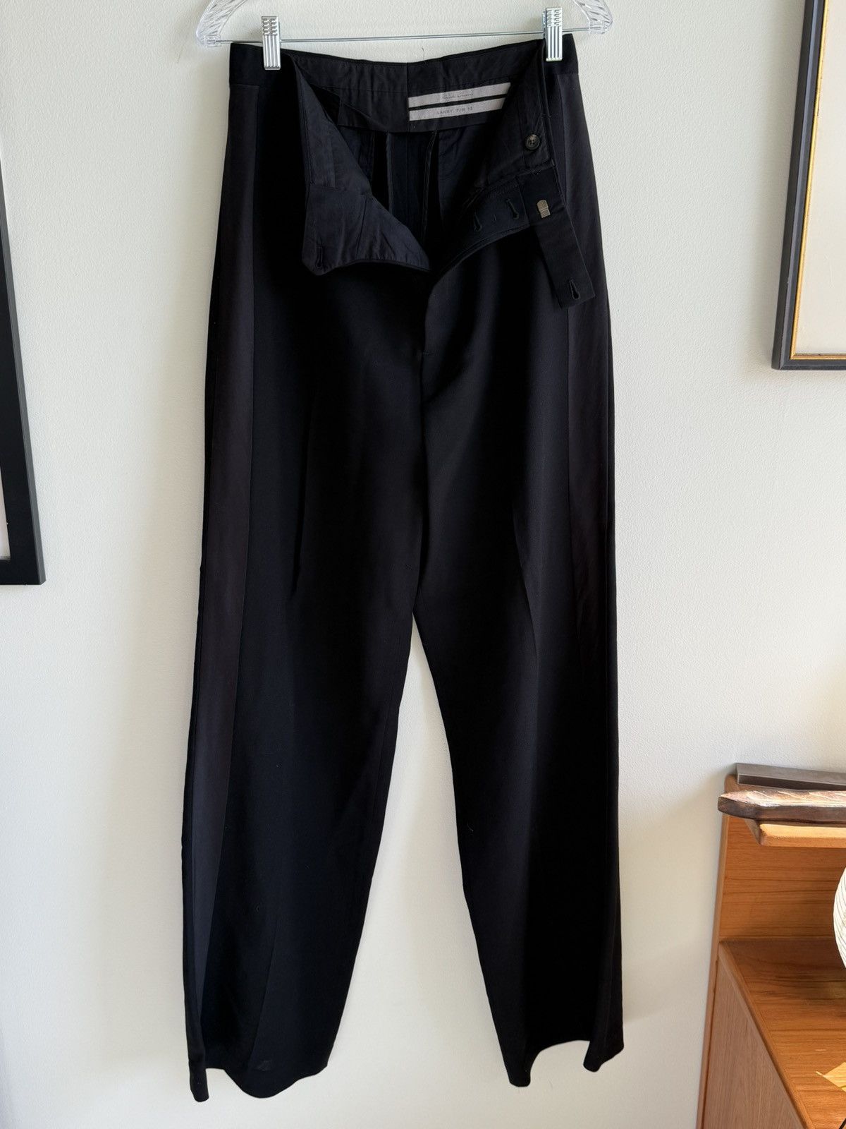 Rick Owens Rick Owen’s FW19 “LARRY” Wide Trousers Size US 30 / EU 46 - 1 Thumbnail