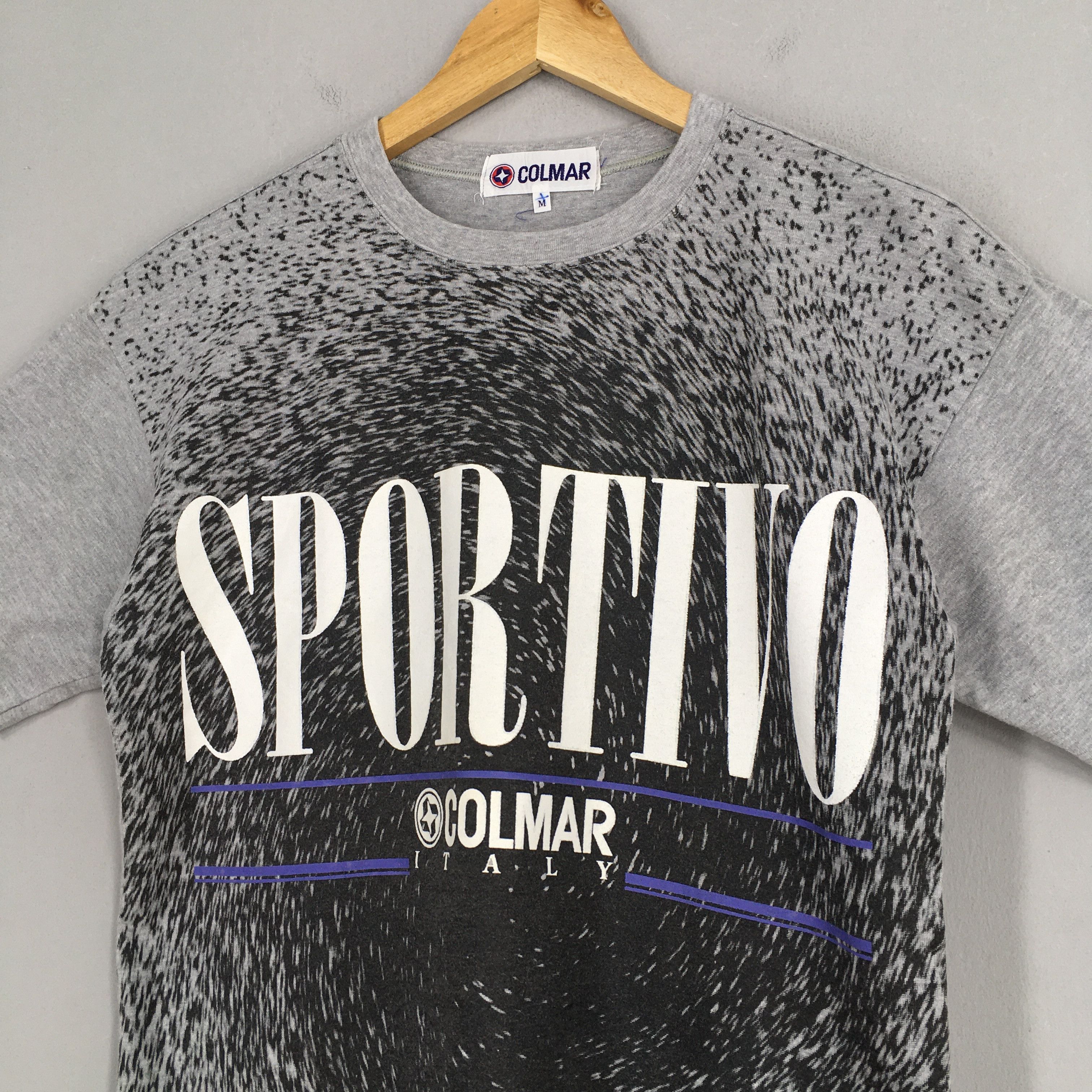 Colmar × Vintage Vintage Colmar Sportivo Italy Gray T shirt Medium Size US M / EU 48-50 / 2 - 3 Thumbnail