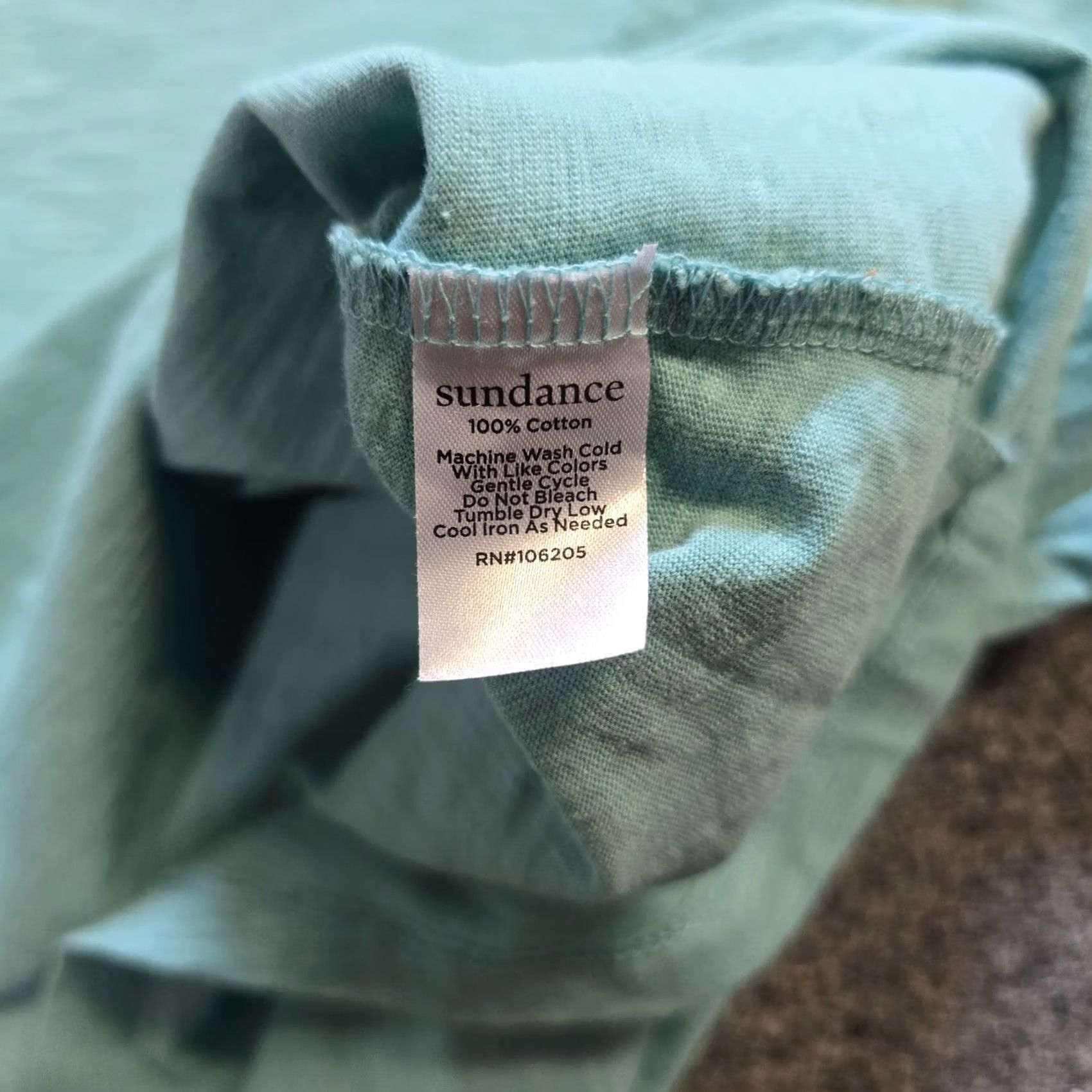 Vintage Sundance Top Womens Size Large Petite Green Slub Knit Short Sleeve Casual Basic Shirt Mens? Size L / US 10 / IT 46 - 7 Thumbnail