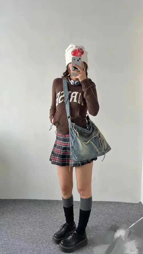 VIBE Jeans Casual Totes Shoulder Bags y2k unisex women Size ONE SIZE - 7 Thumbnail