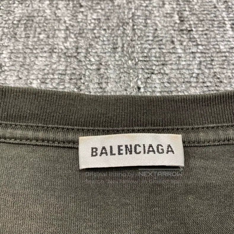 Balenciaga Balenciaga Dark Green Small Logo Short Sleeve Size US L / EU 52-54 / 3 - 4 Thumbnail