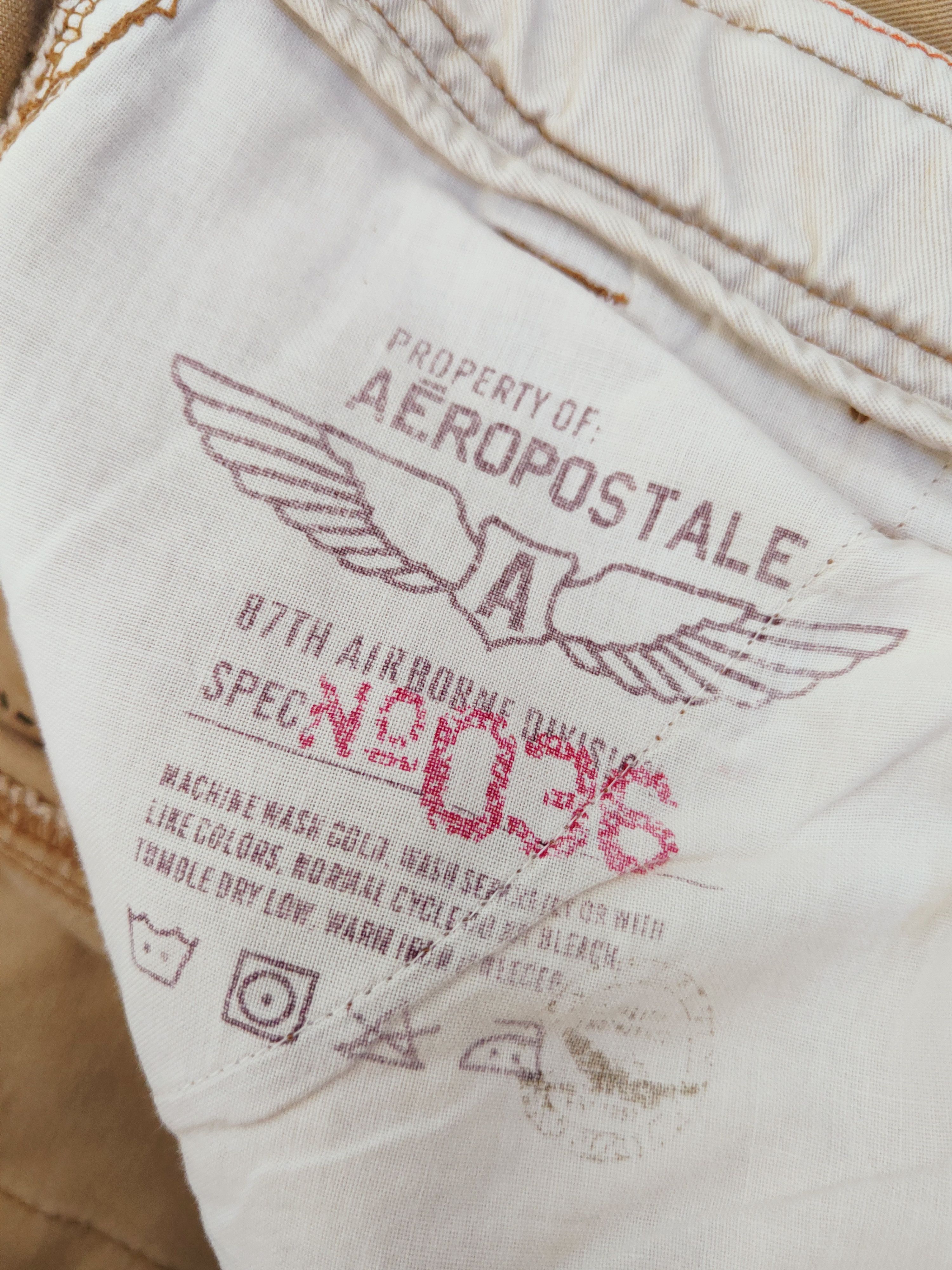 Aeropostale Aeropostale Beige Multipocket Tactical Cargo Pants #W899 Size US 31 - 13 Thumbnail