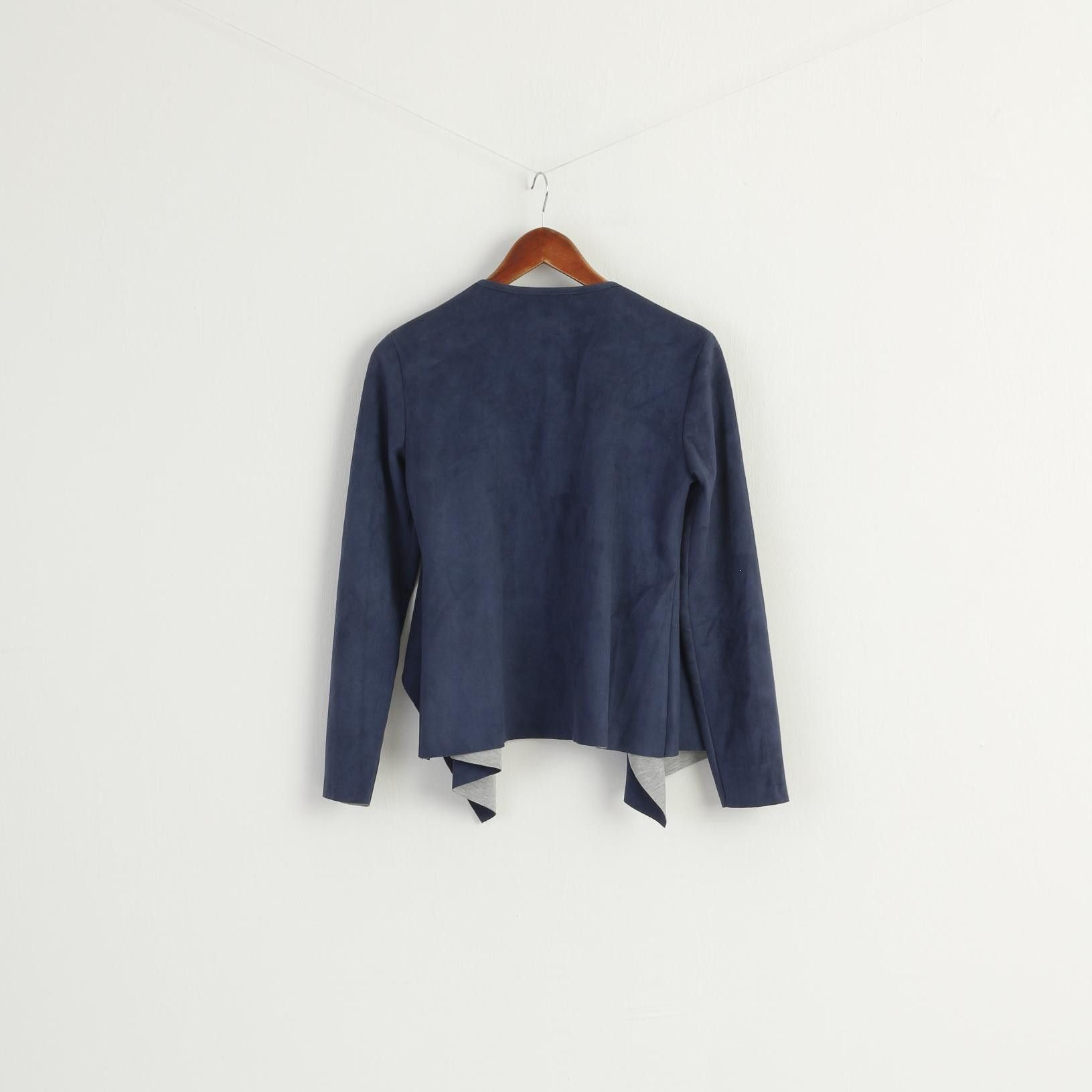 Vintage Luna Allegra Women M Blazer Navy Soft Italy 7594 Size M / US 6-8 / IT 42-44 - 6 Thumbnail