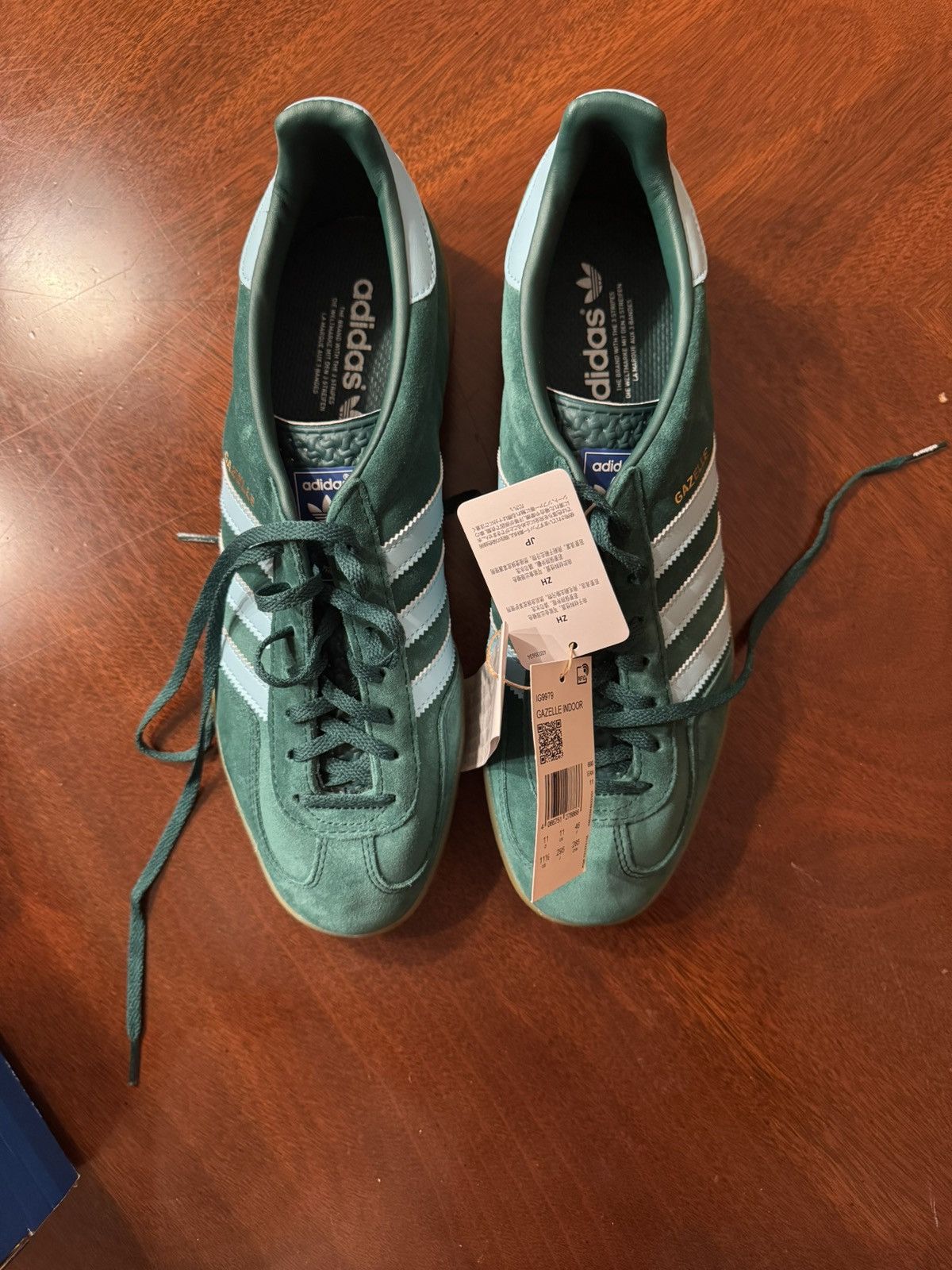 Adidas Adidas Gazelle Collegiate Green Hazy Sky 11.5 Size US 11.5 / EU 44-45 - 3 Thumbnail