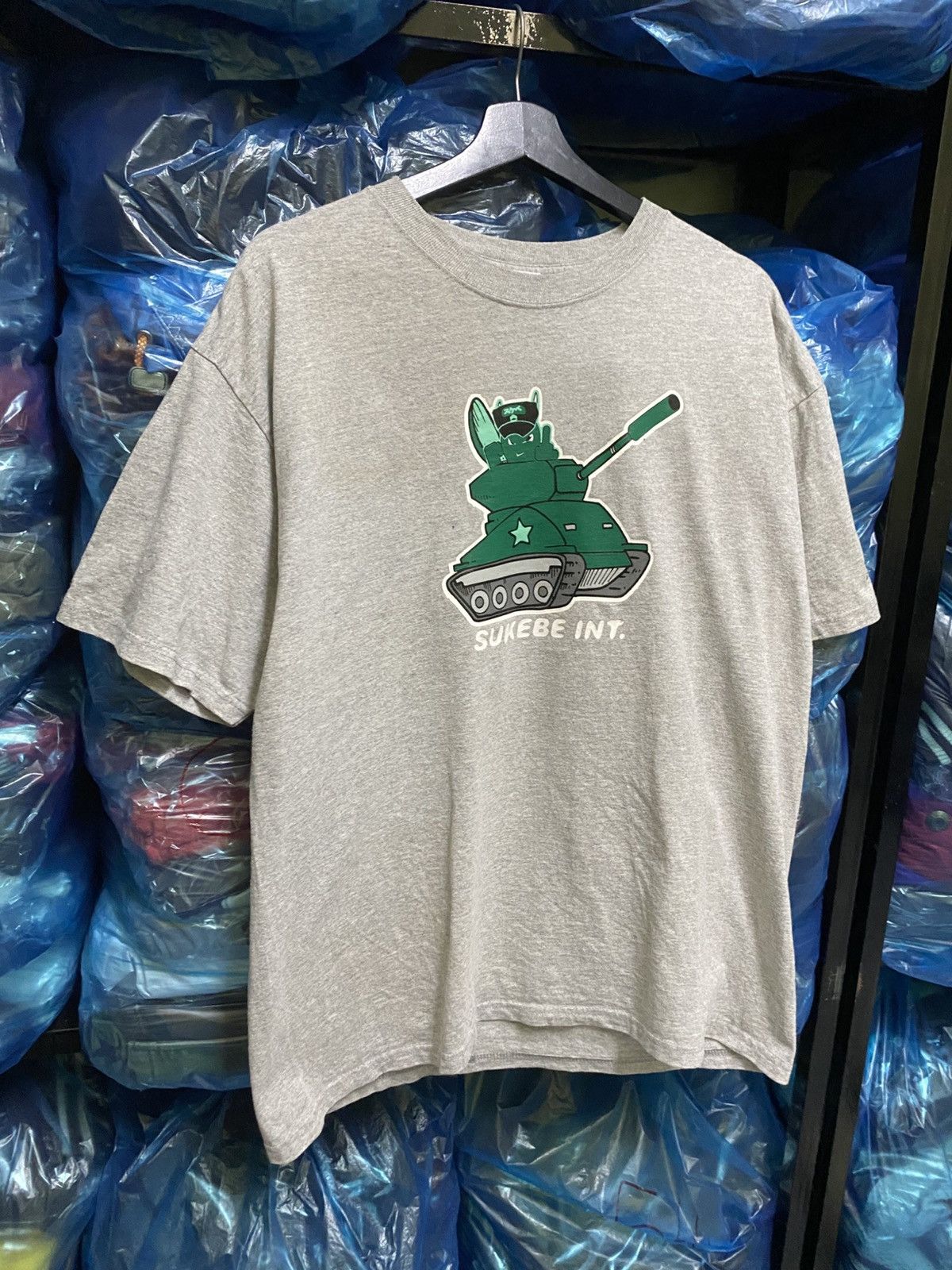 Japanese Brand Rare Sukebe Int. Y2K Graphic T-Shirt Cartoon Tank Design Size US L / EU 52-54 / 3 - 3 Thumbnail