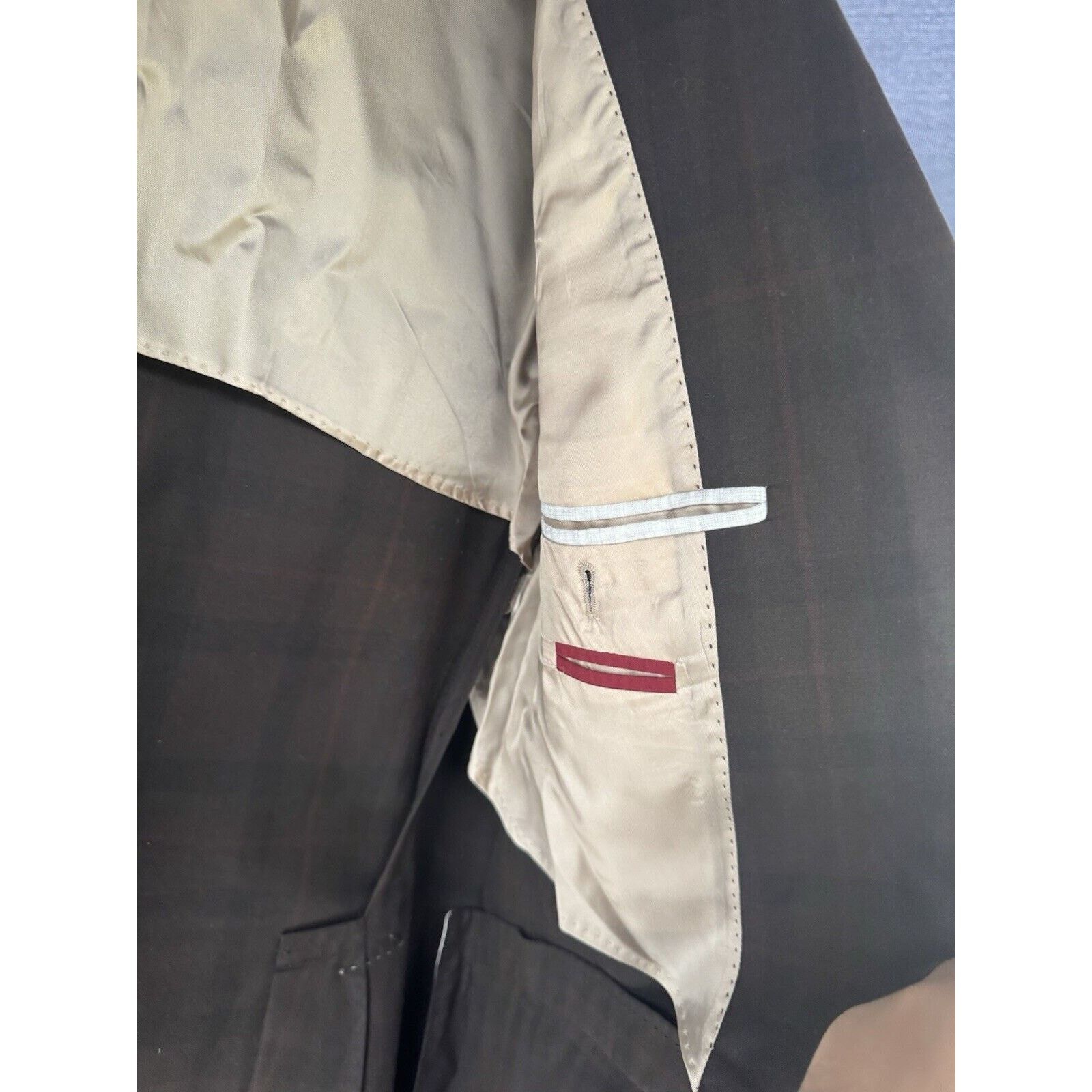 Brunello Cucinelli Brunello Cucinelli Brown Cotton Plaid Blazer 56IT/ 46US Size 46R - 5 Thumbnail