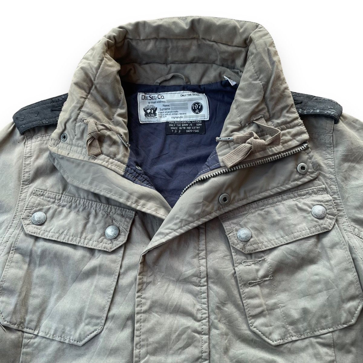 Diesel VINTAGE DIESEL - CO ONLY THE BRAVE PATCHWORK MILITARY JACKET Size US S / EU 44-46 / 1 - 17 Thumbnail