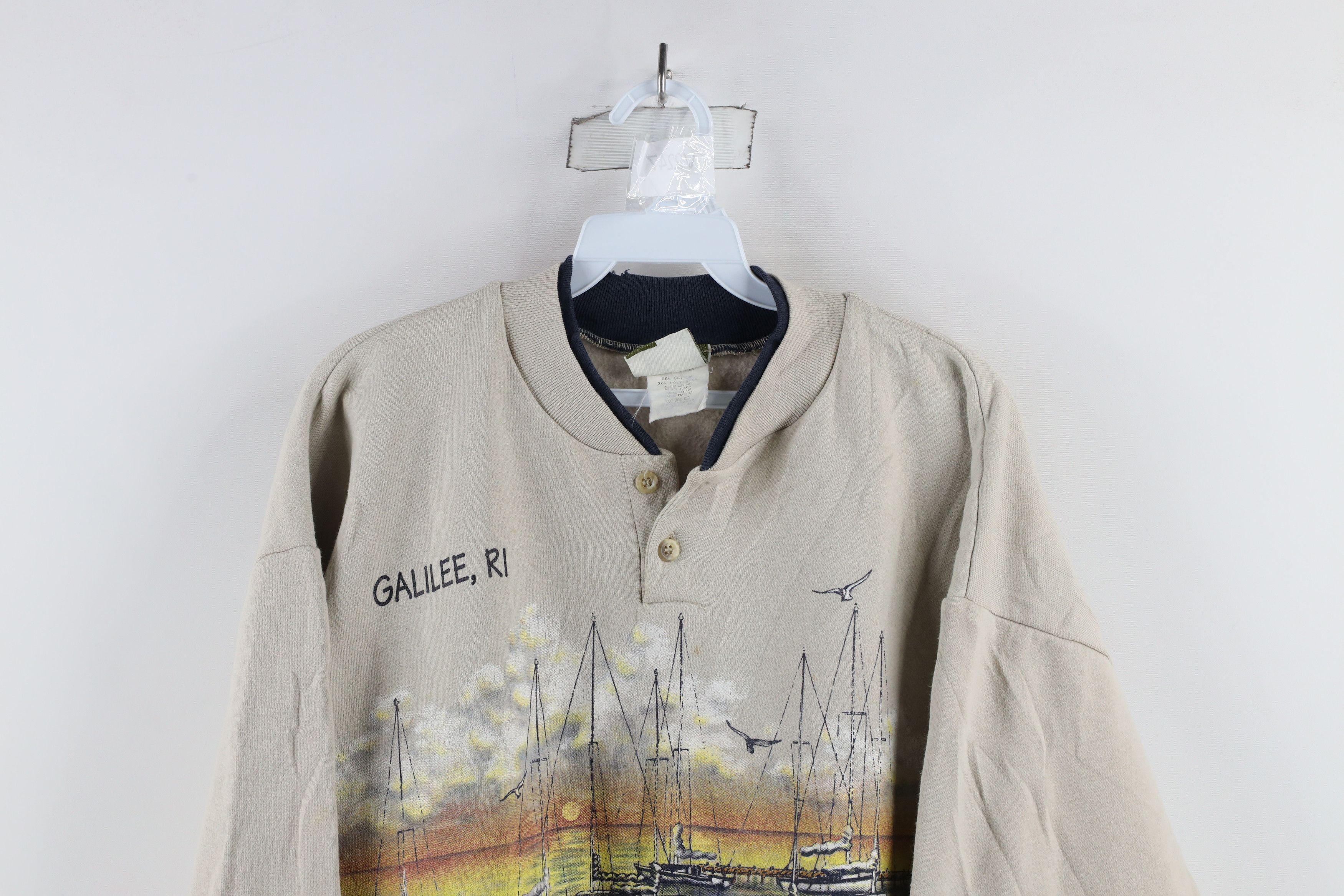 Vintage Vintage 90s Art Unlimited Boat Dock Beach Sweatshirt USA Size US L / EU 52-54 / 3 - 2 Thumbnail