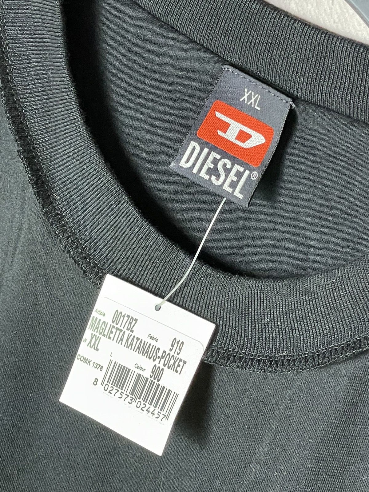 Diesel × Vintage DIESEL PHYSICAL ORANGE LOGO LONG SLEEVE SWEATSHIRT Size US XXL / EU 58 / 5 - 8 Thumbnail
