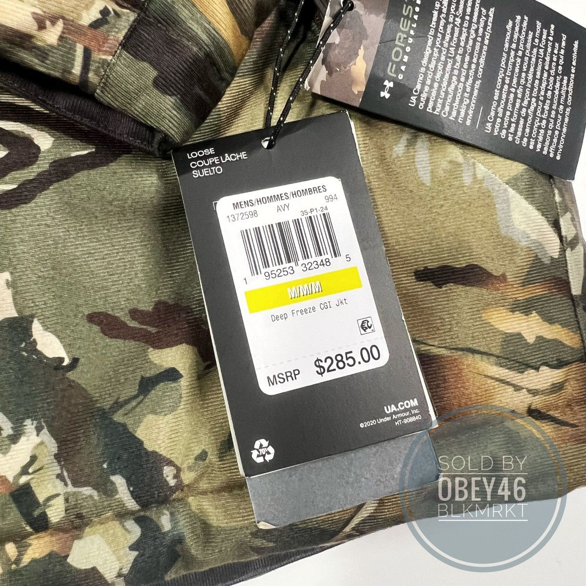 Under Armour UA Men's ColdGear® Deep Freeze Jacket Forest Camo/Timber M Size US M / EU 48-50 / 2 - 6 Thumbnail