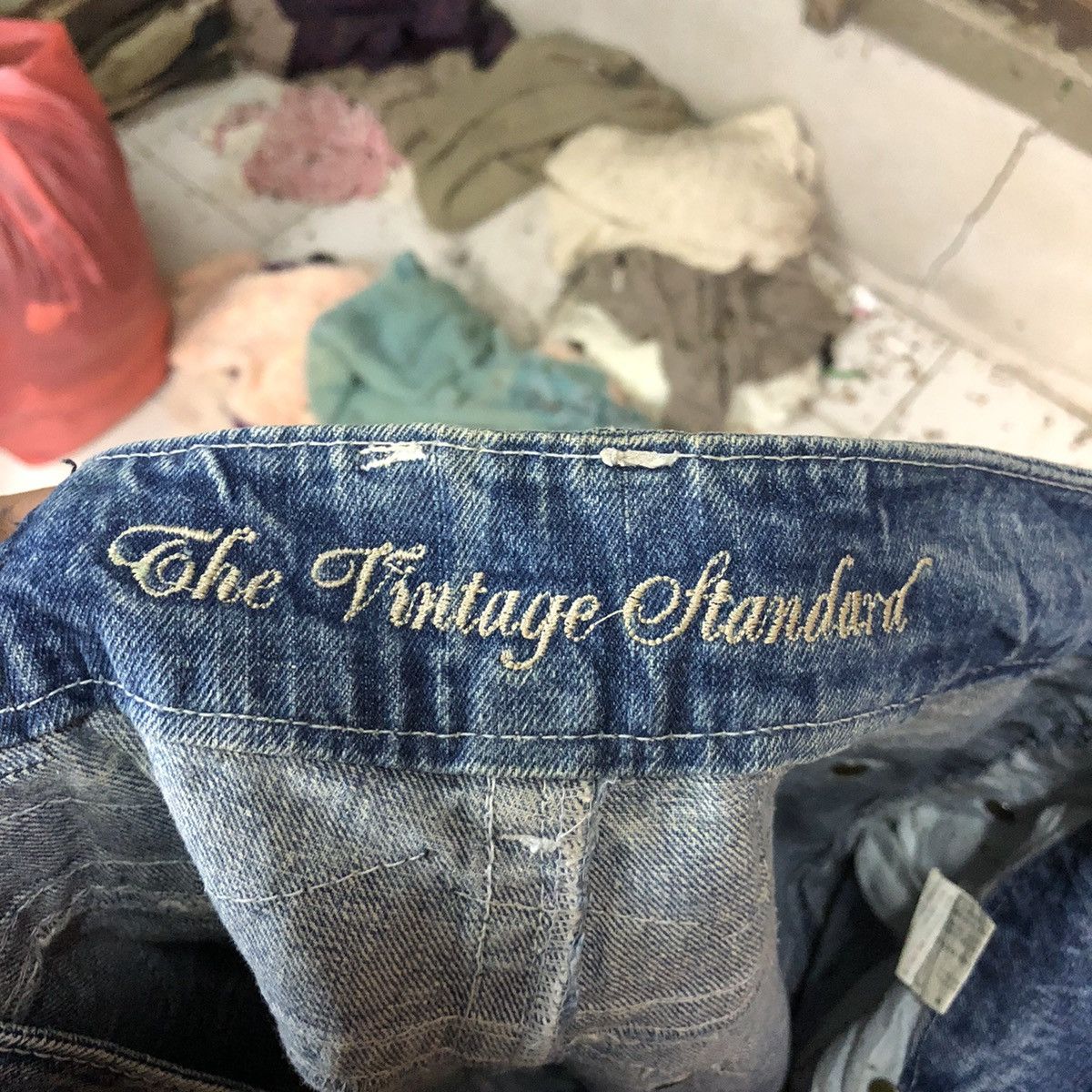 Japanese Brand Vintage Standard distressed ripped Blue Denim Pants #7381 Size 28" / US 6 / IT 42 - 20 Thumbnail