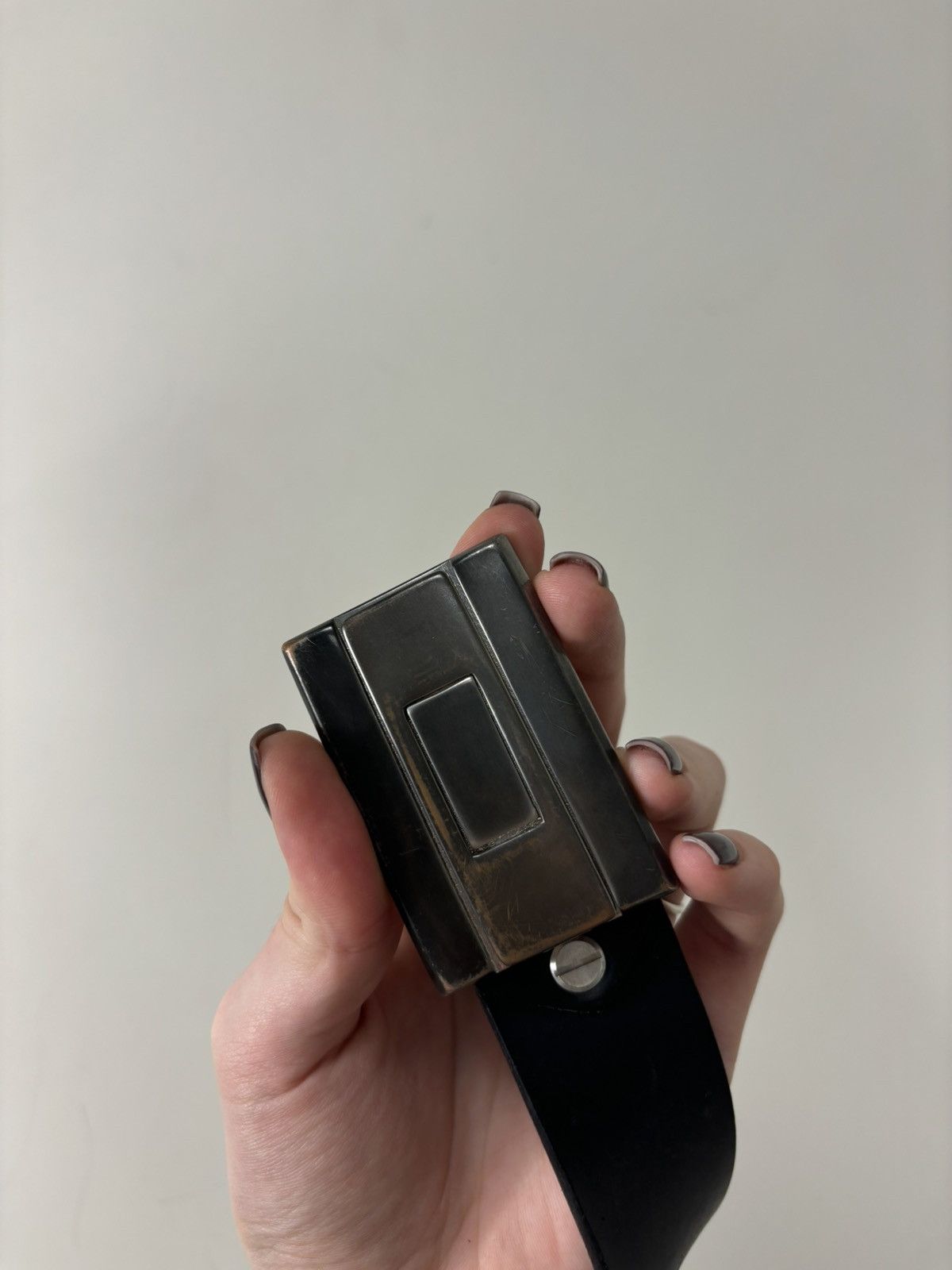 Oakley Vintage Oakley Style Y2K Hype Black Leather Belt Size ONE SIZE - 4 Thumbnail