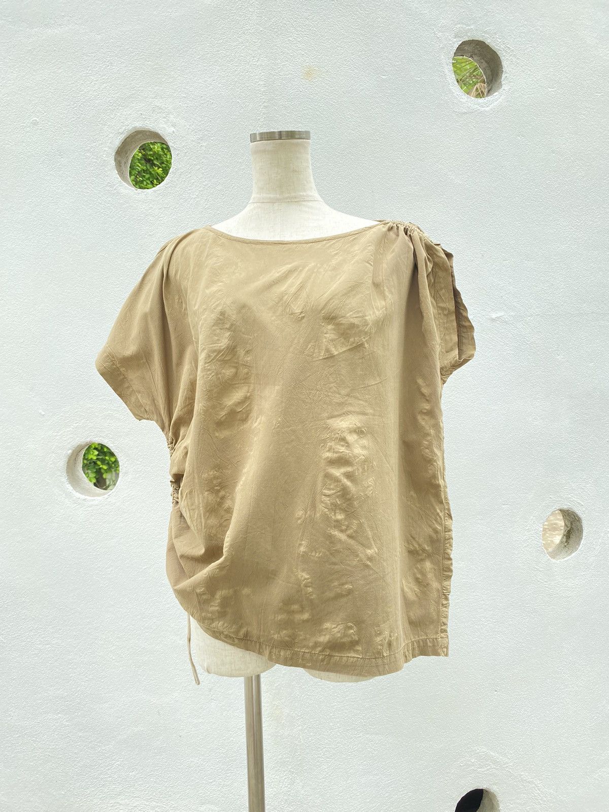 Issey Miyake Issey Miyake vintage 1981 brown blouse Size ONE SIZE - 10 Thumbnail