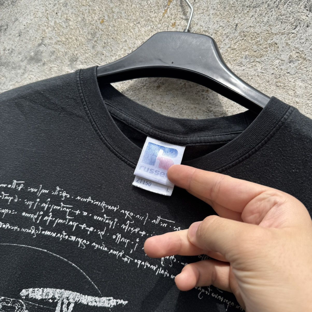 Japanese Brand Vintage Leonardo da Vinci Printed Tshirt Art Hoe 00s Washed Size US S / EU 44-46 / 1 - 3 Thumbnail