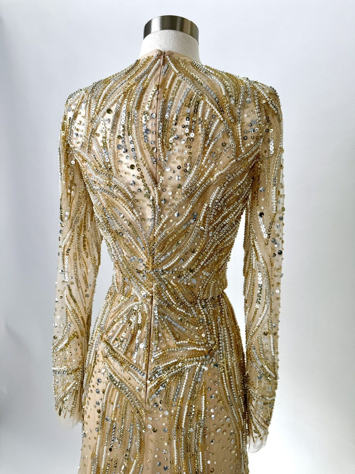 Other Brand New US 8 Anna Augusta Maxi Gold Evening Dress Size M / US 6-8 / IT 42-44 - 8 Thumbnail